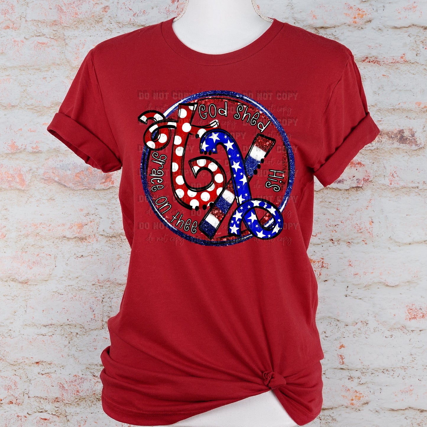 TX Texas God Shed His Grace on Thee Fourth of July Ready to Press Transfer