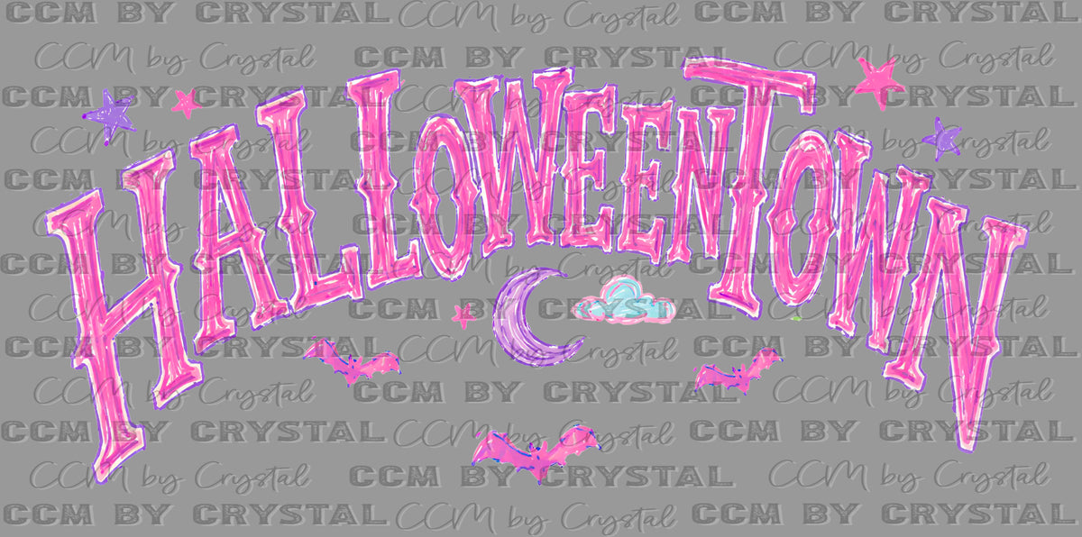 90s Movie Town Pumpkin Halloween Ready to Press Transfer DTF Transfer Sublimation Transfer