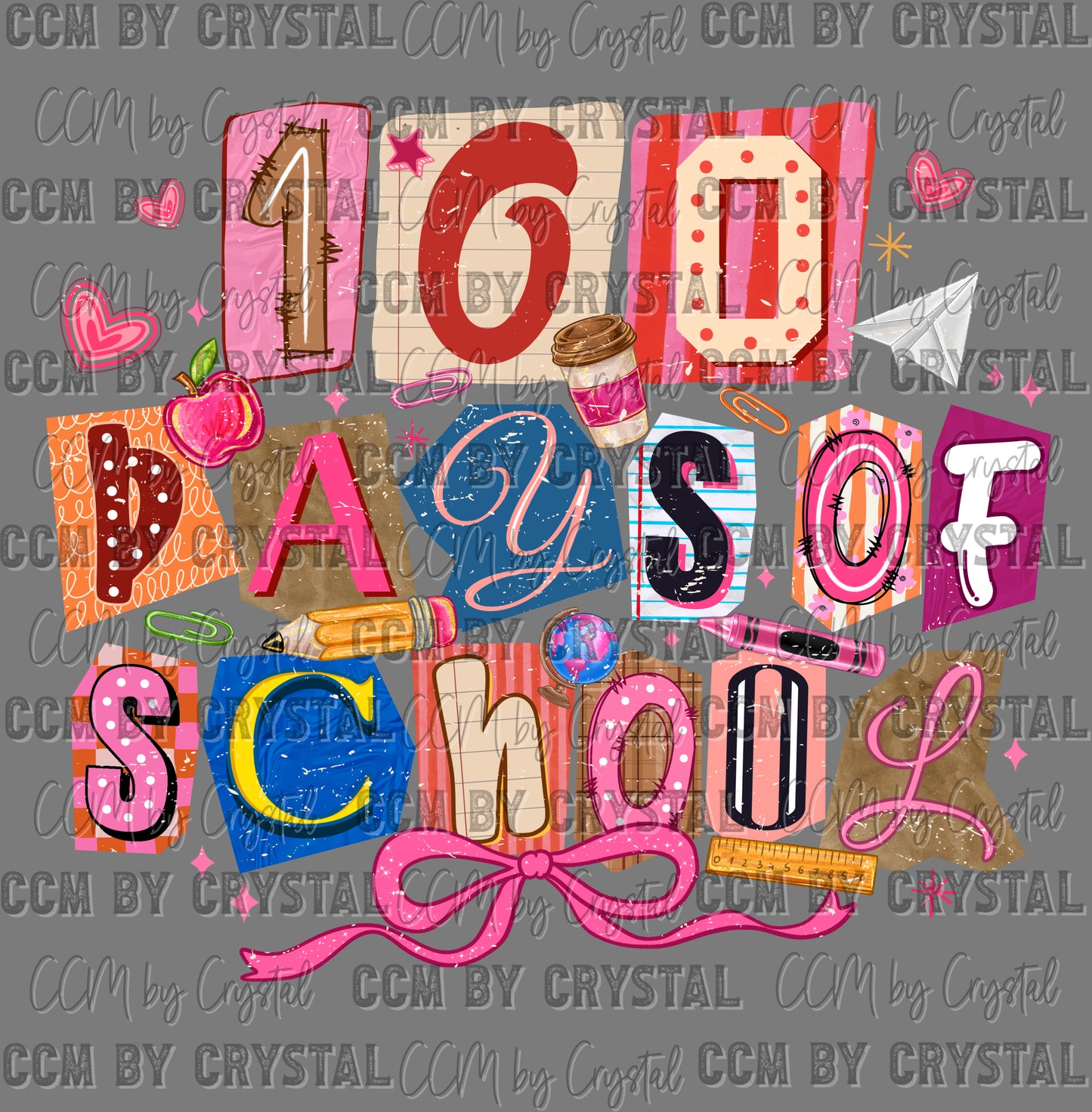 100 Days of School Ready to Press Instant Peel DTF Transfers Sublimation Transfers