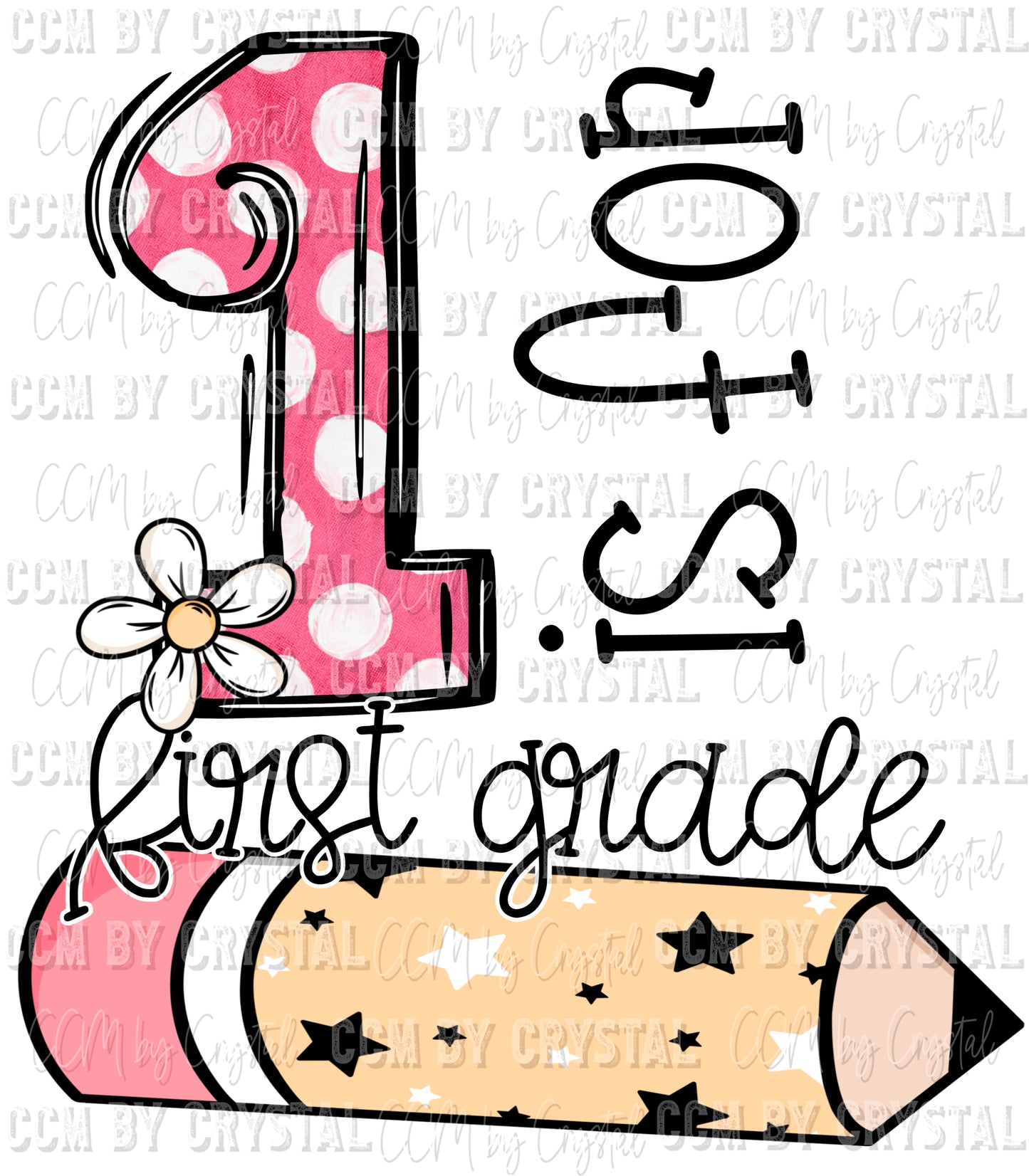 1 is for First Grade School Ready to Press Transfer DTF Transfer Sublimation Transfer