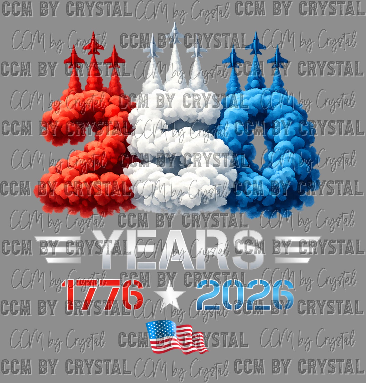 250 Years America USA 4th of July DTF Transfer Sublimation Transfer