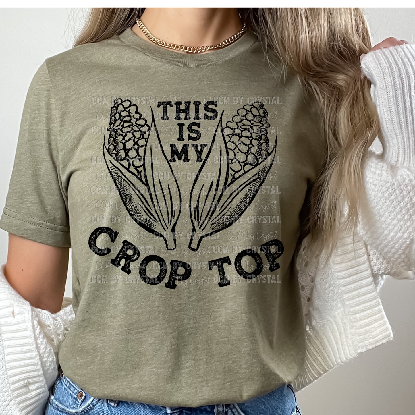 This Is My Crop Top Corn on the Cob Farming Ready to Press Transfer