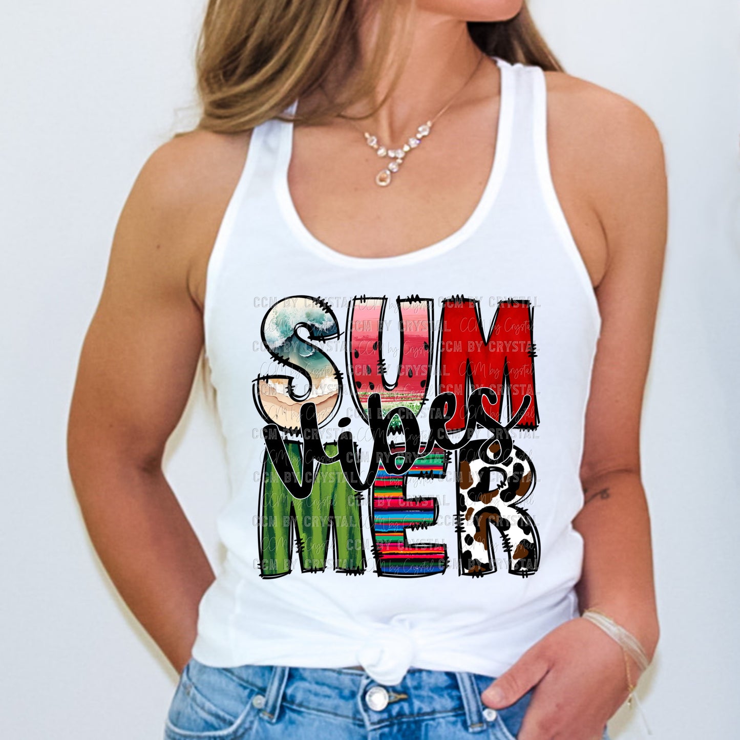 Summer Vibes Watermelon Summer Ready to Press Transfer