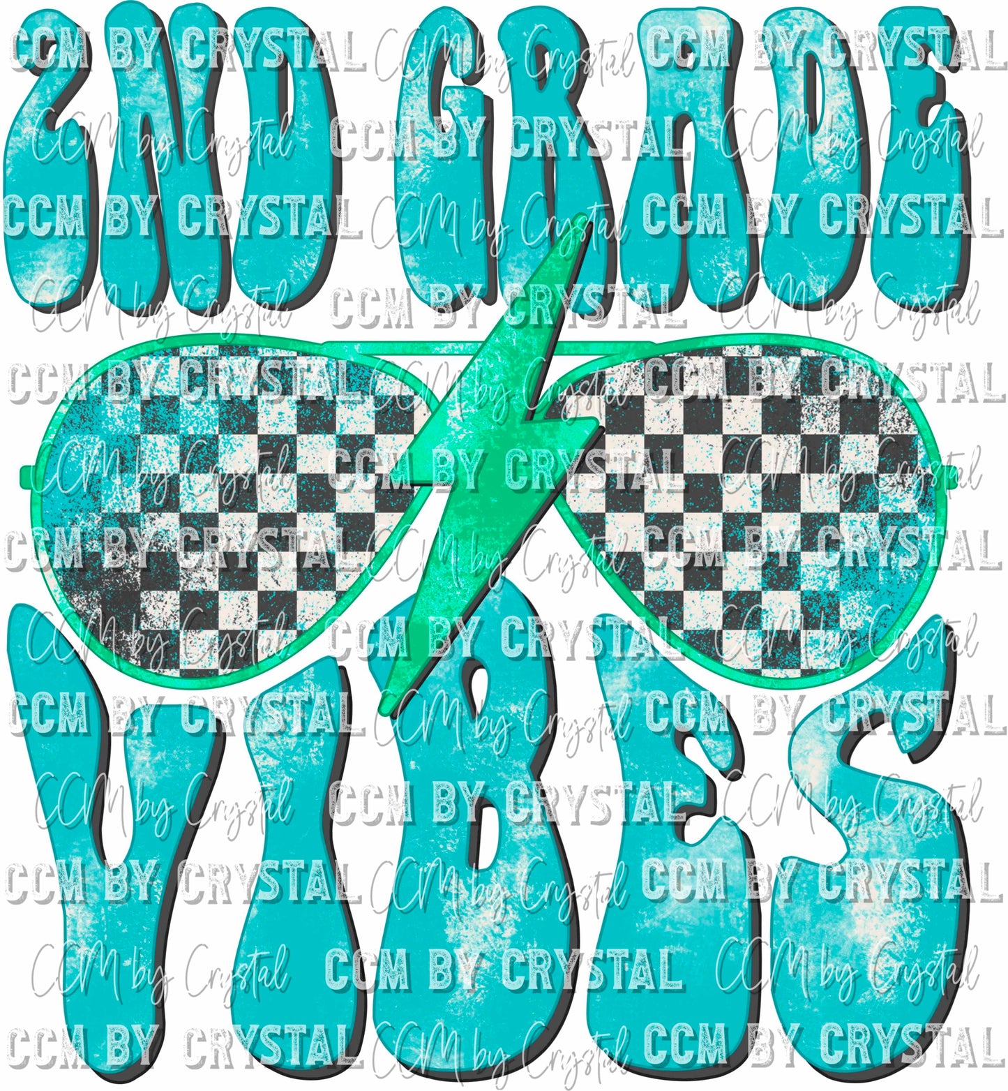 2nd Grade Vibes Retro Ready to Press Transfer