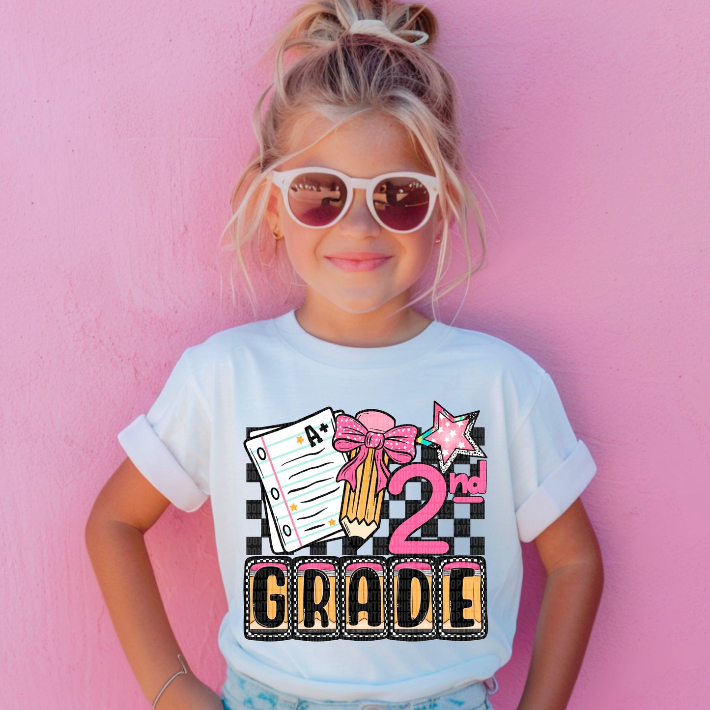 2nd Grade Back to School Ready to Press Transfer DTF Transfer Sublimation Transfer