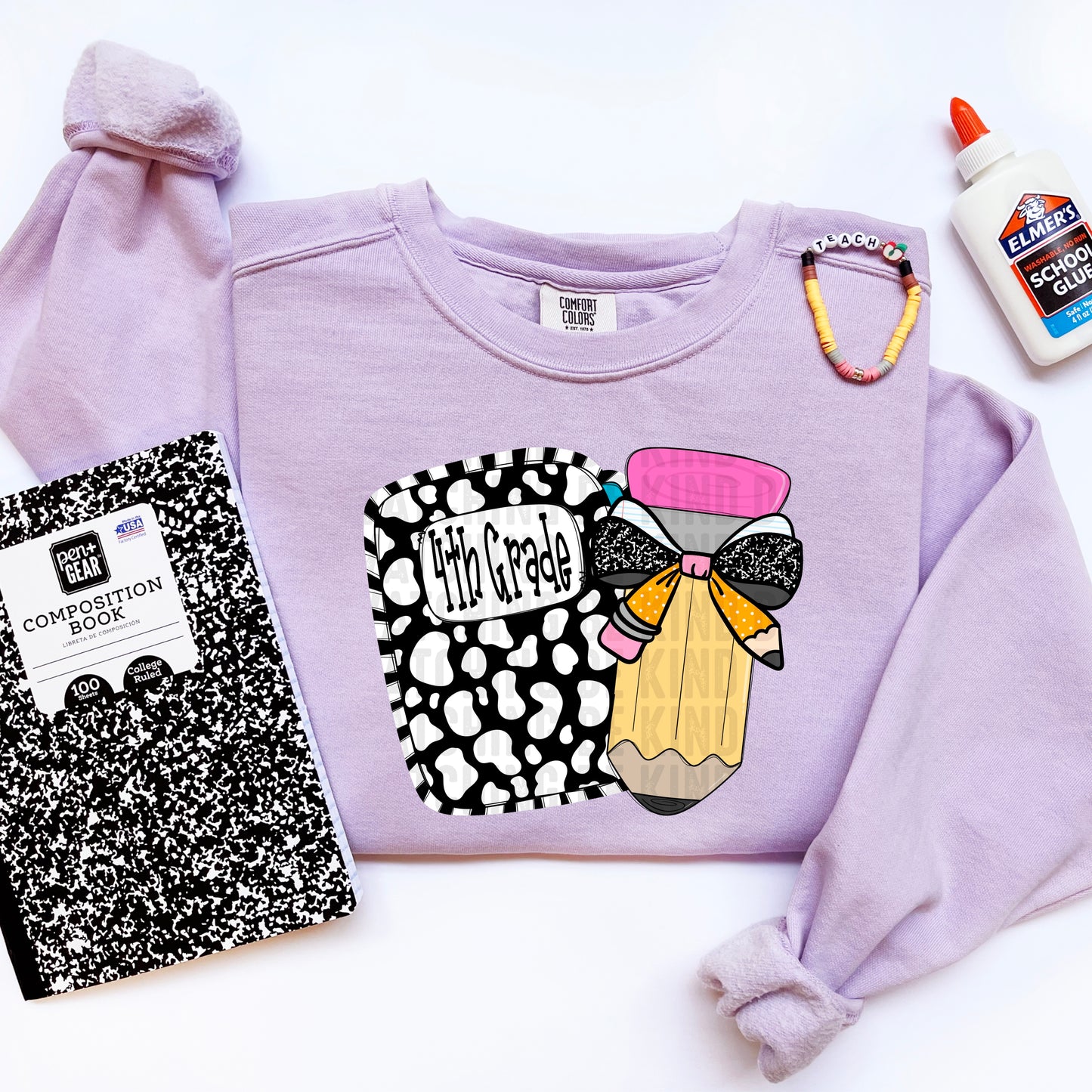 4th Grade Back to School Ready to Press Transfer DTF Transfer Sublimation Transfer