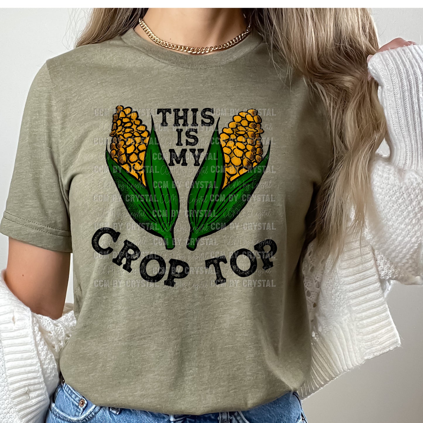 This Is My Crop Top Corn on the Cob Farming Ready to Press Transfer