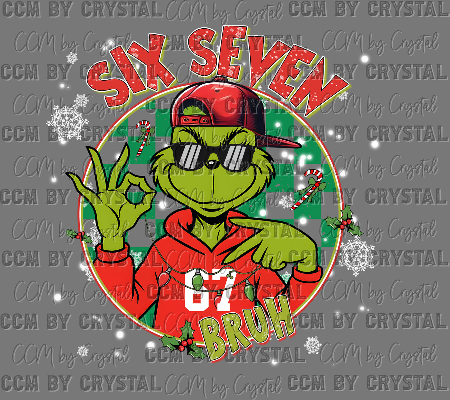 Six Seven Green Guy Christmas Ready to Press Transfer DTF Transfer