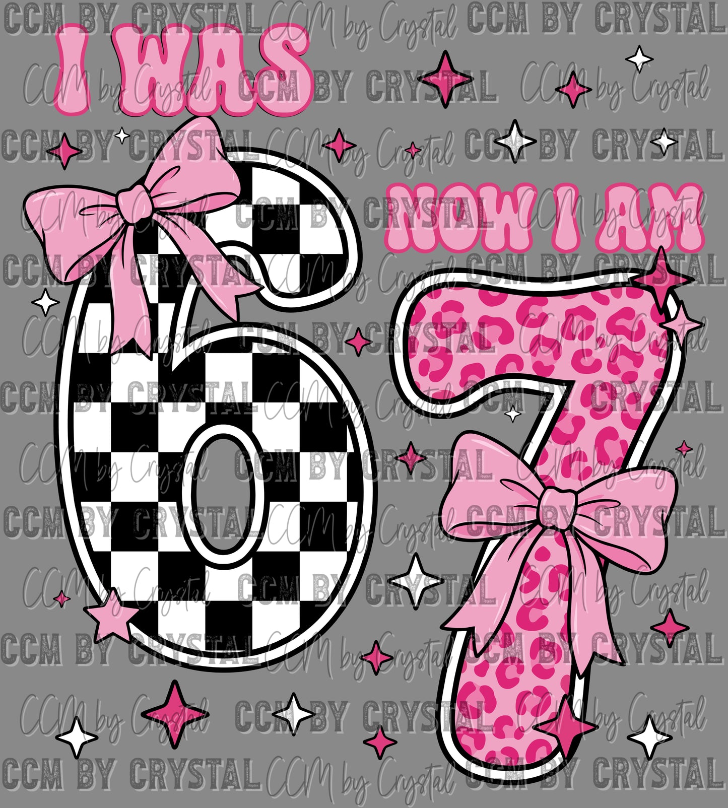 I Was 6 Now I Am & Birthday Ready to Press Instant Peel DTF Transfers Sublimation Transfers