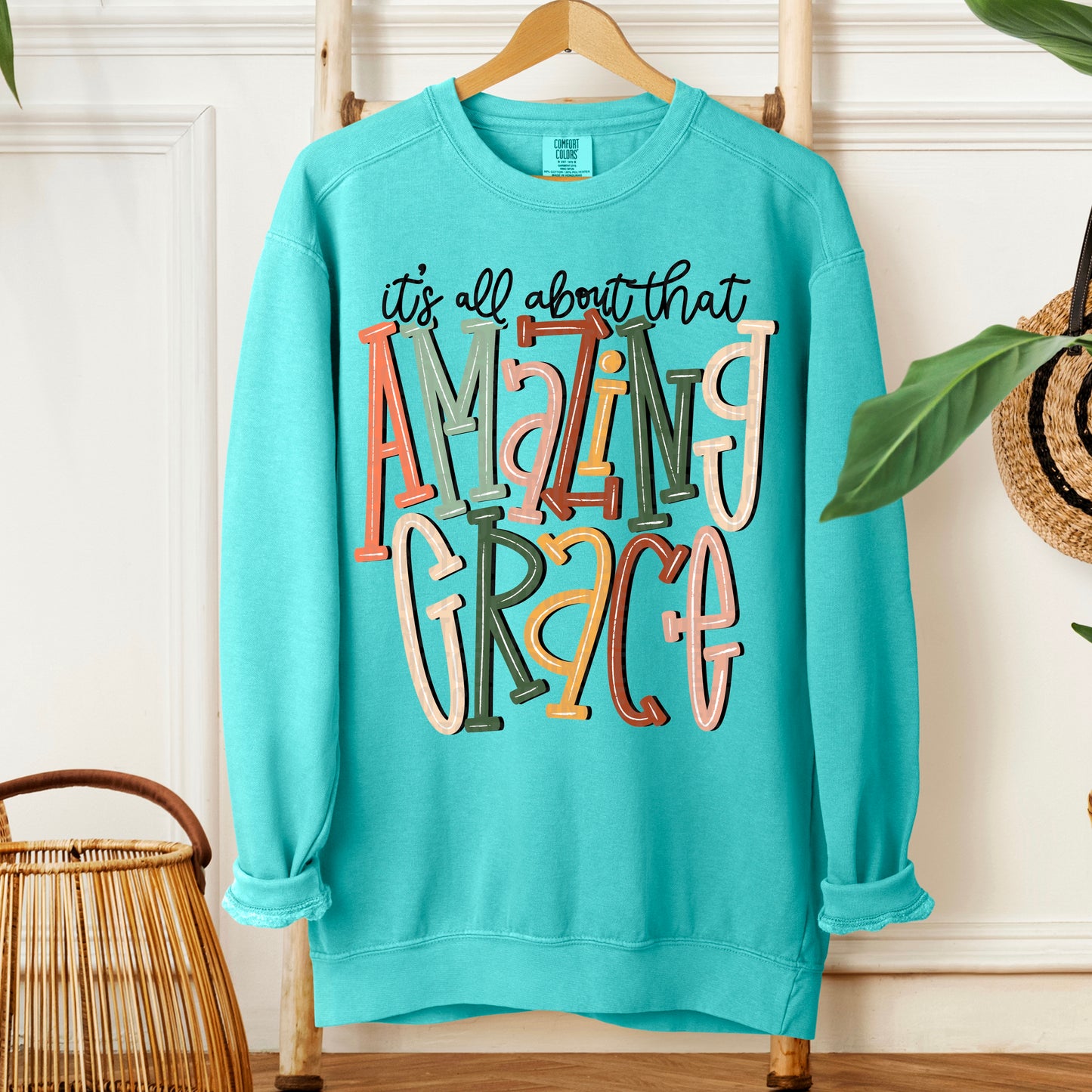It's All About Amazing Grace Ready to Press Transfer DTF Transfer Sublimation Transfer