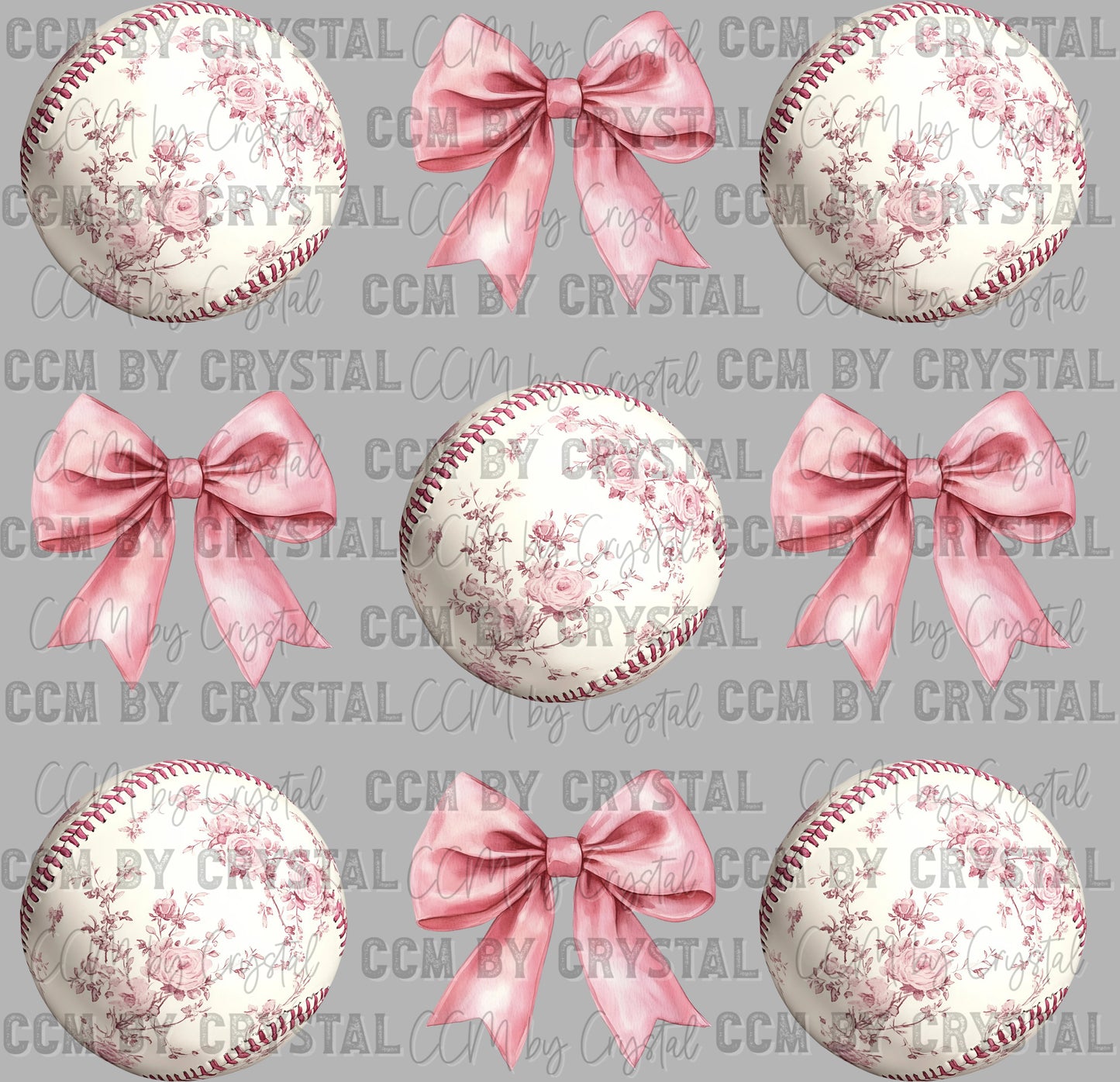 Baseball Coquette Ready to Press Transfer DTF Transfer Sublimation Transfer