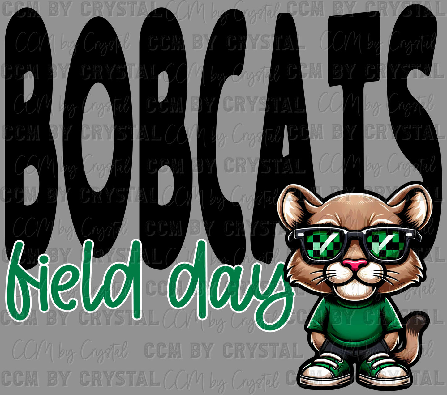 Bobcats Field Day Ready to Press DTF Transfers Sublimation Transfers