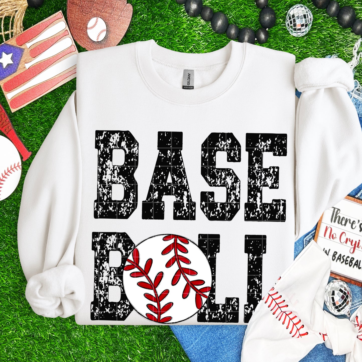 Baseball Distressed Ready to Press Instant Peel DTF Transfers Sublimation Transfers