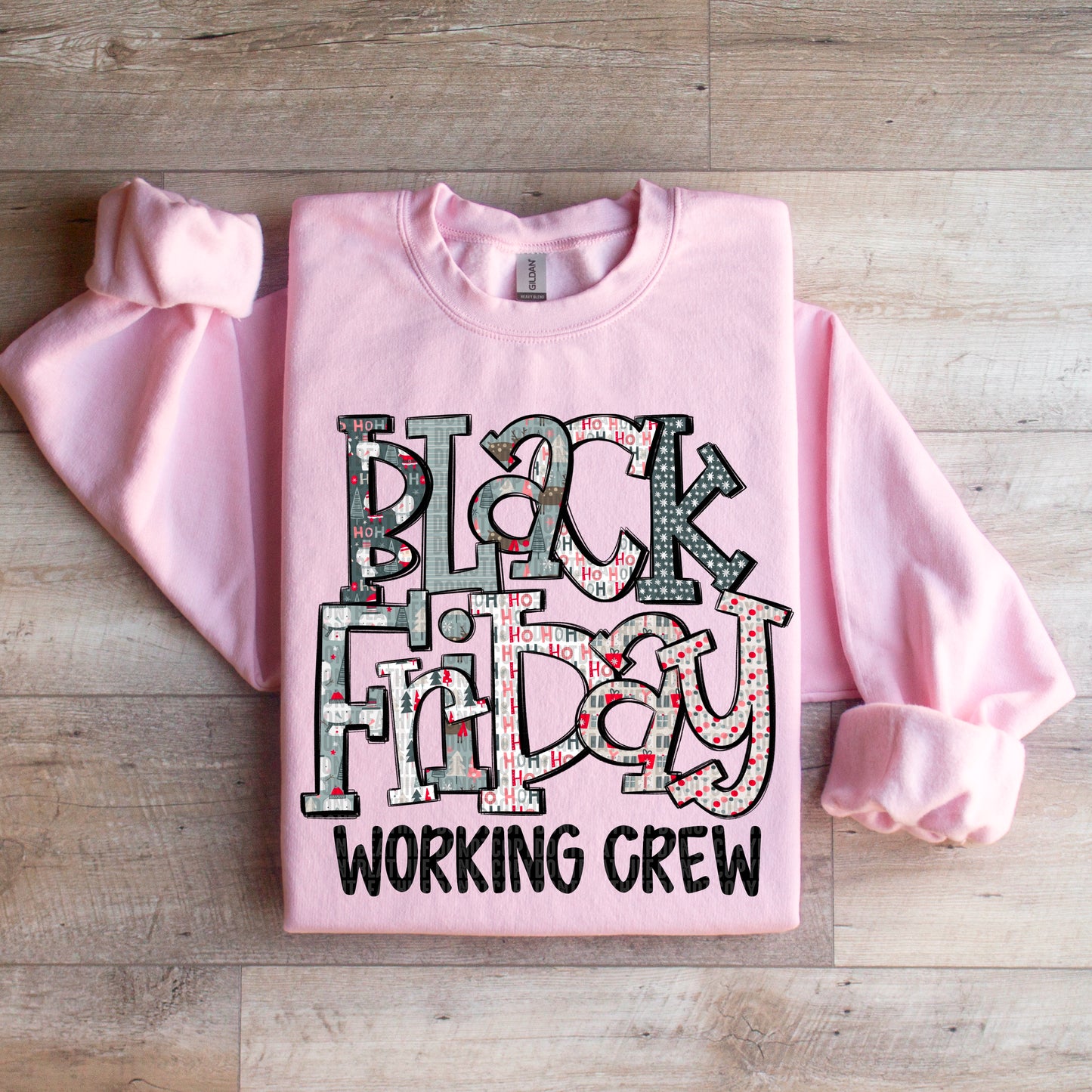 Black Friday Working Crew Ready to Press Transfer DTF Transfer Sublimation Transfer