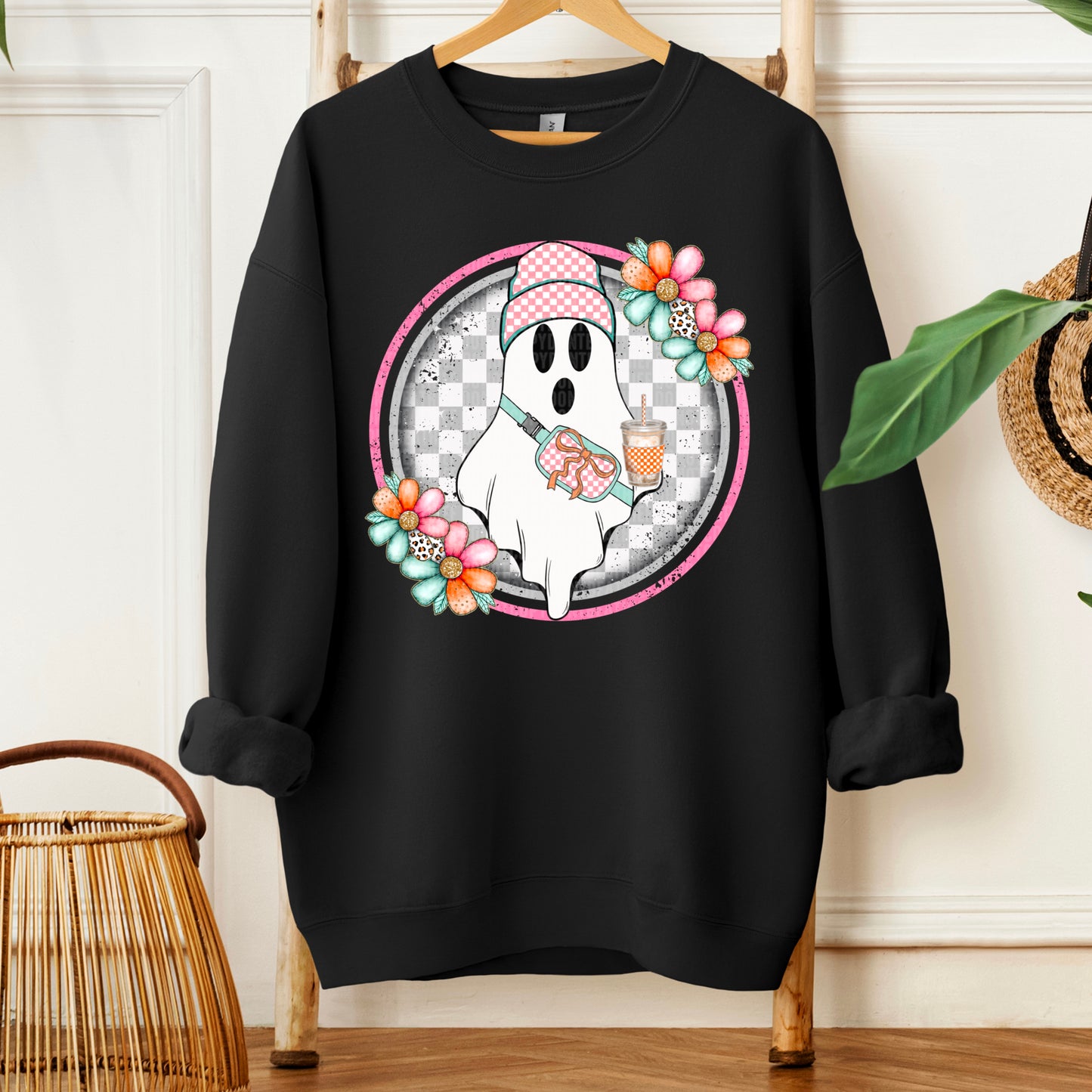 Boo Fabulous Ghost Halloween Ready to Press Transfer DTF Transfer Sublimation Transfer