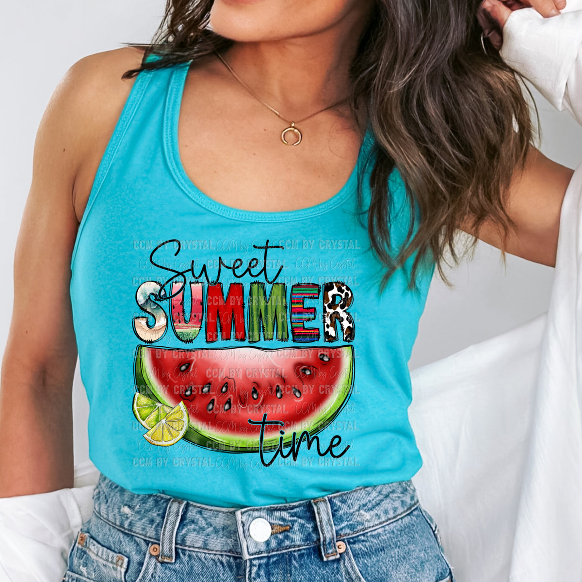 Sweet Summertime Watermelon Summer Ready to Press Transfer