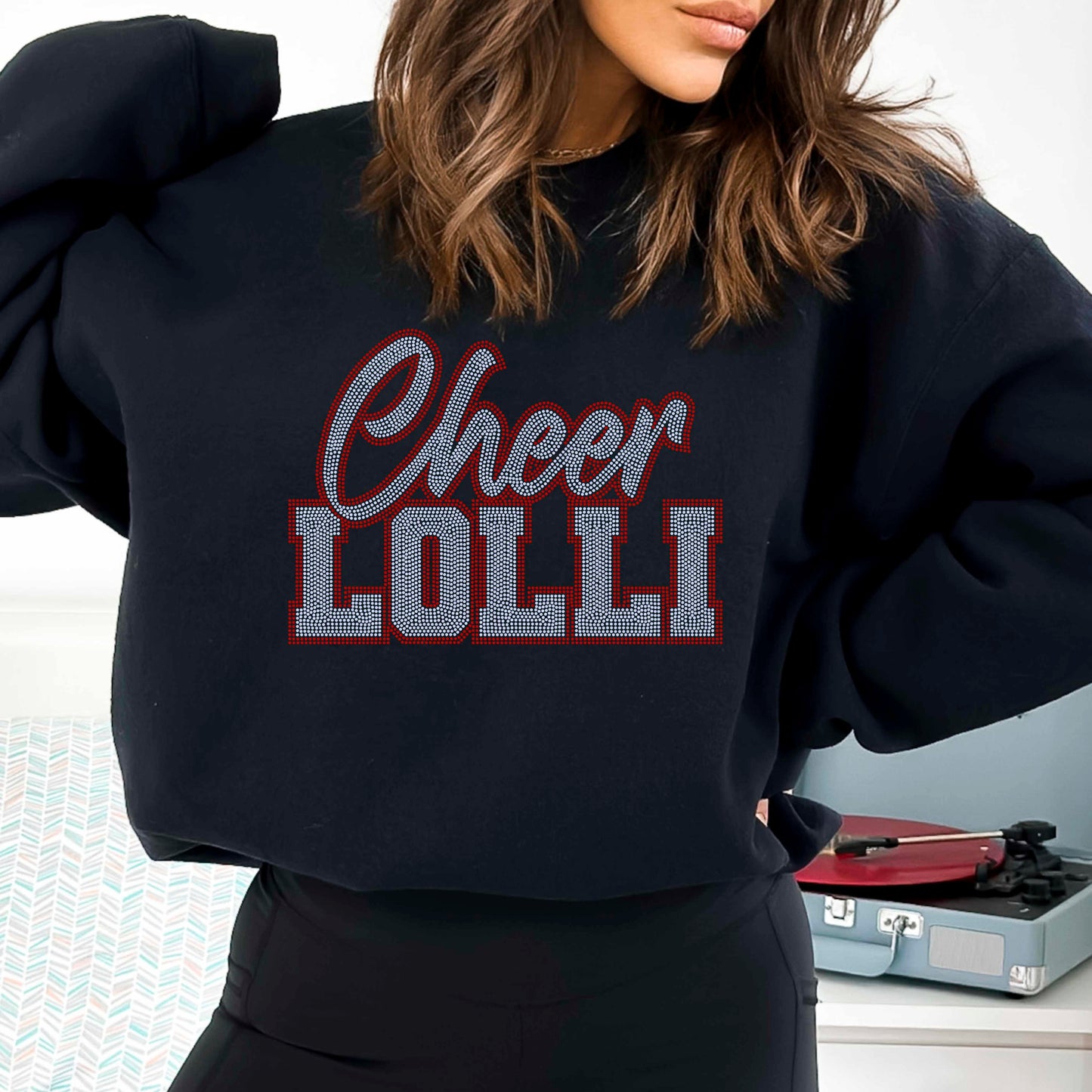 Cheer Lolli 11" Wide 2- Color Spangle Transfer