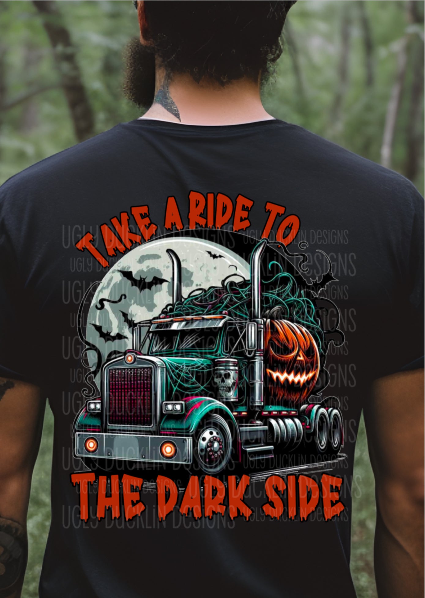 Take A Ride To The Dark Side Halloween Ready to Press Transfer DTF Transfer Sublimation Transfer