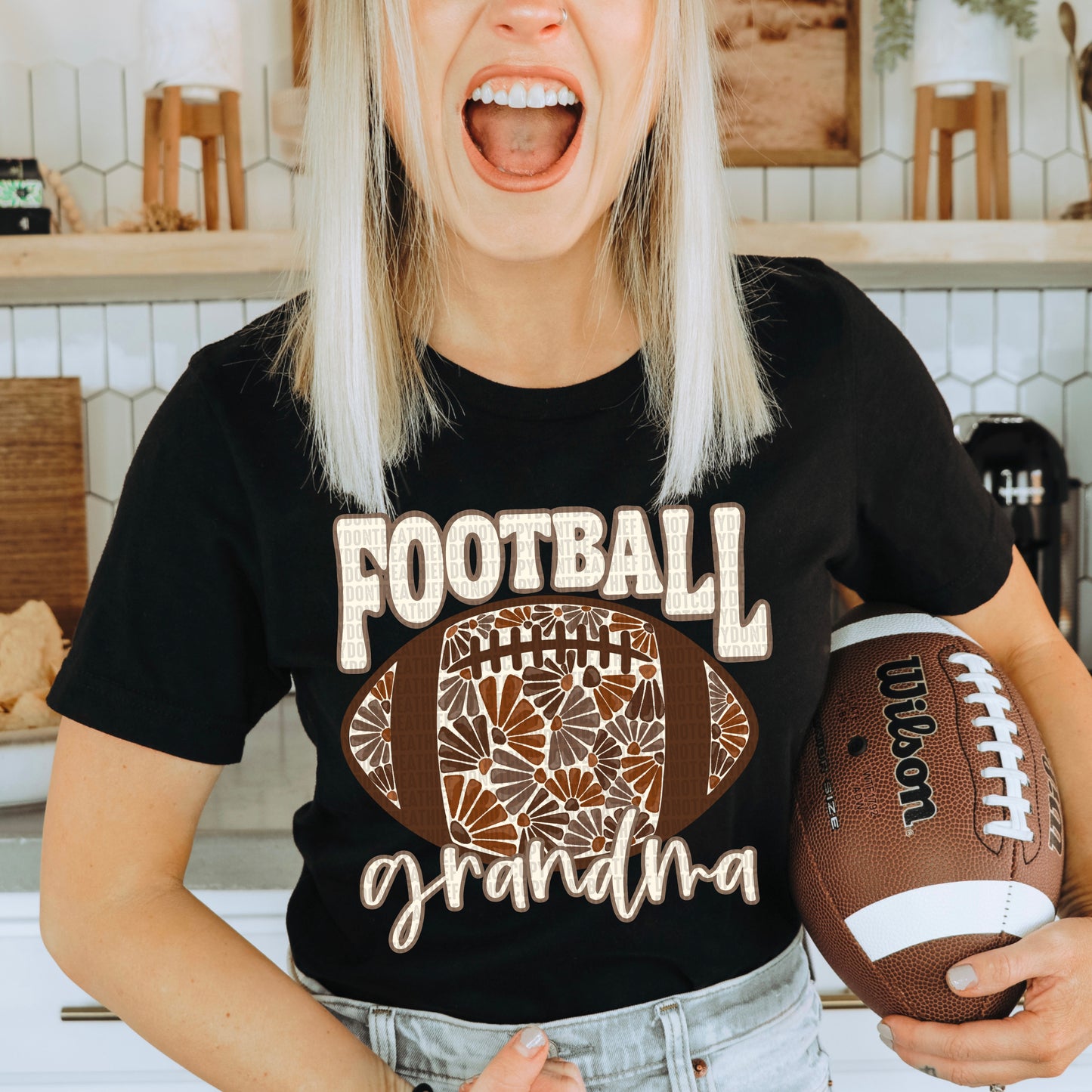 Football Grandma Ready to Press Transfer DTF Transfer Sublimation Transfer