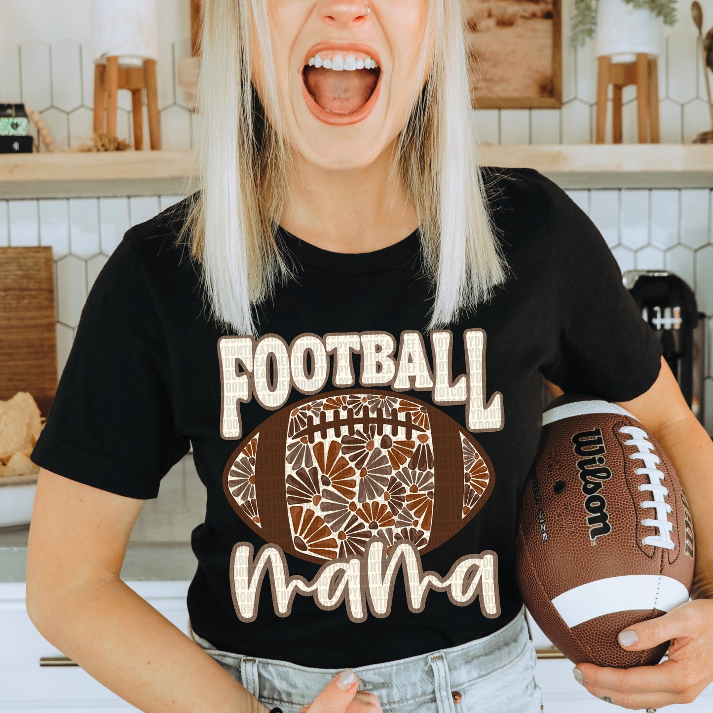 Football Mama Ready to Press Transfer DTF Transfer Sublimation Transfer