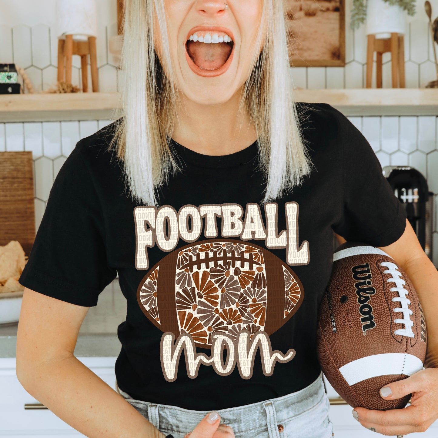 Football Mom Ready to Press Transfer DTF Transfer Sublimation Transfer