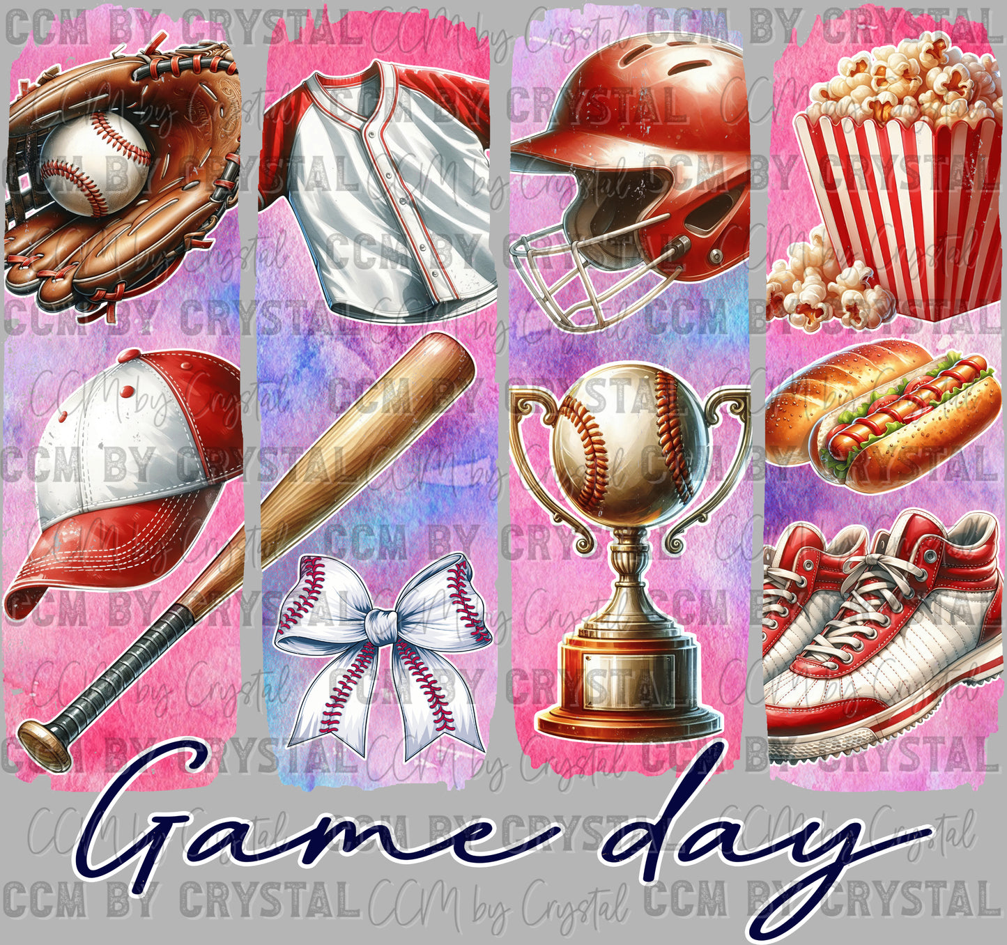 Game Day Baseball Ready to Press Transfer DTF Transfer Sublimation Transfer