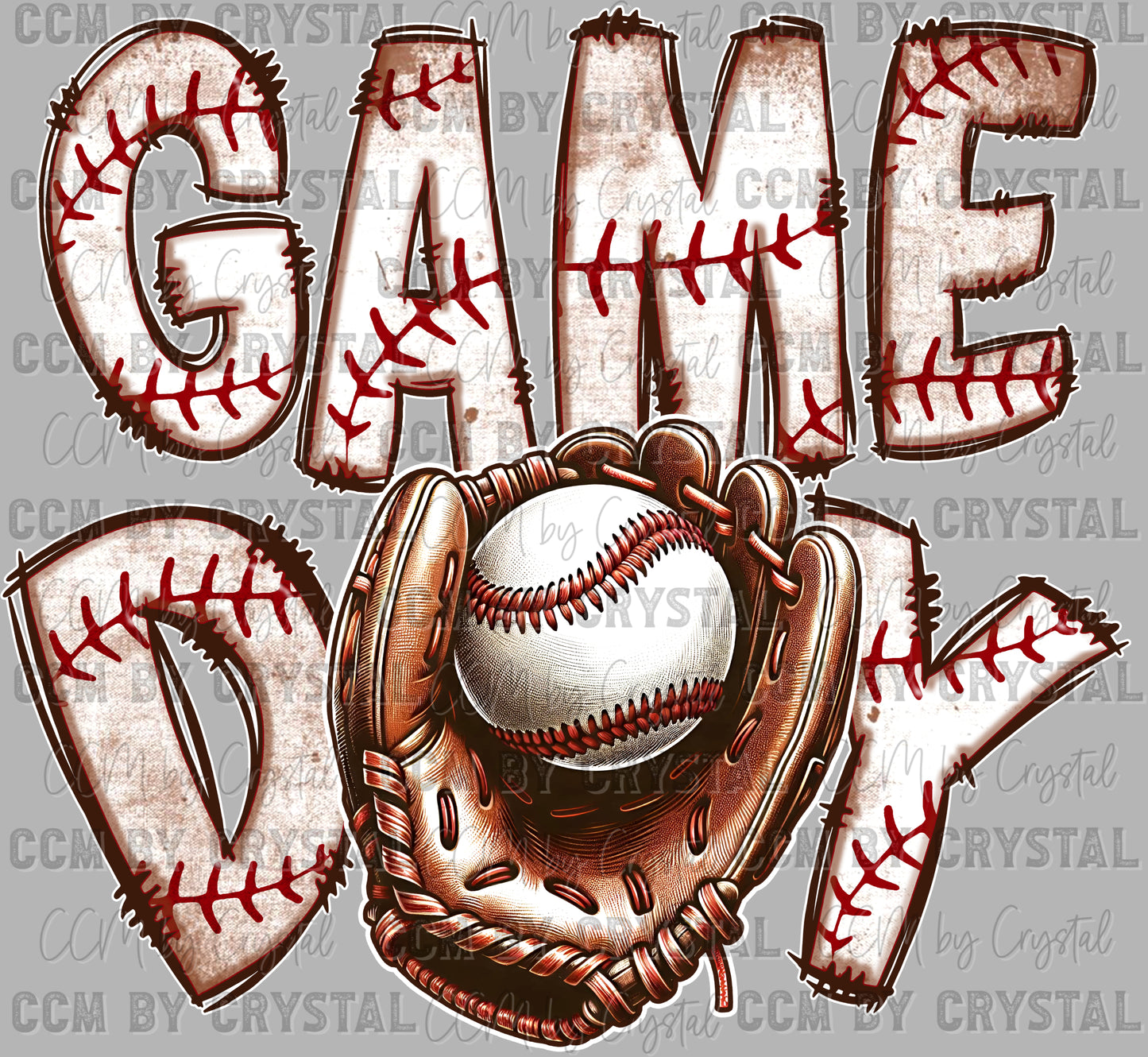Game Day Baseball Ready to Press Transfer DTF Transfer Sublimation Transfer