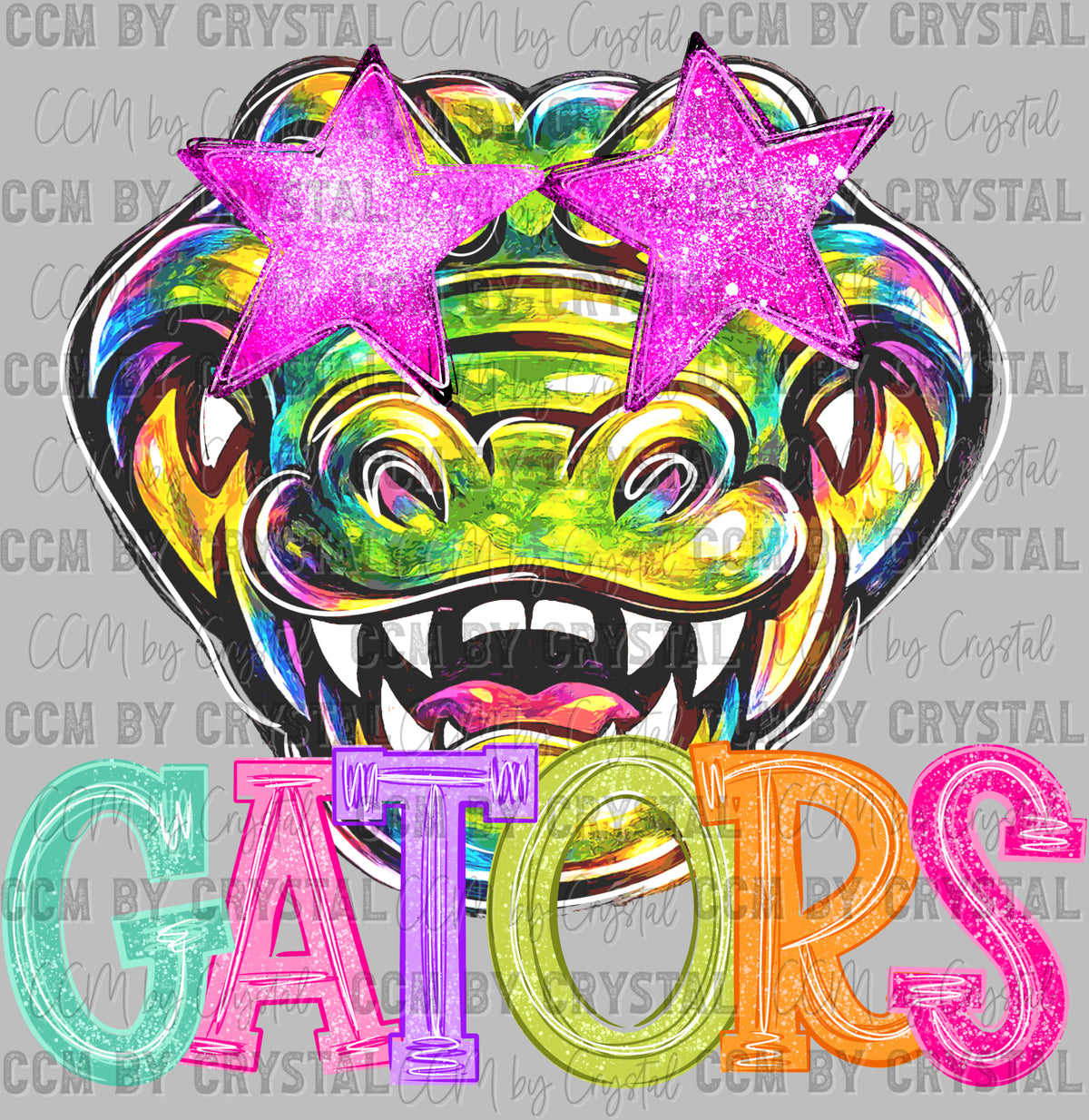 Gators Colorful Ready to Press DTF Transfers Sublimation Transfers