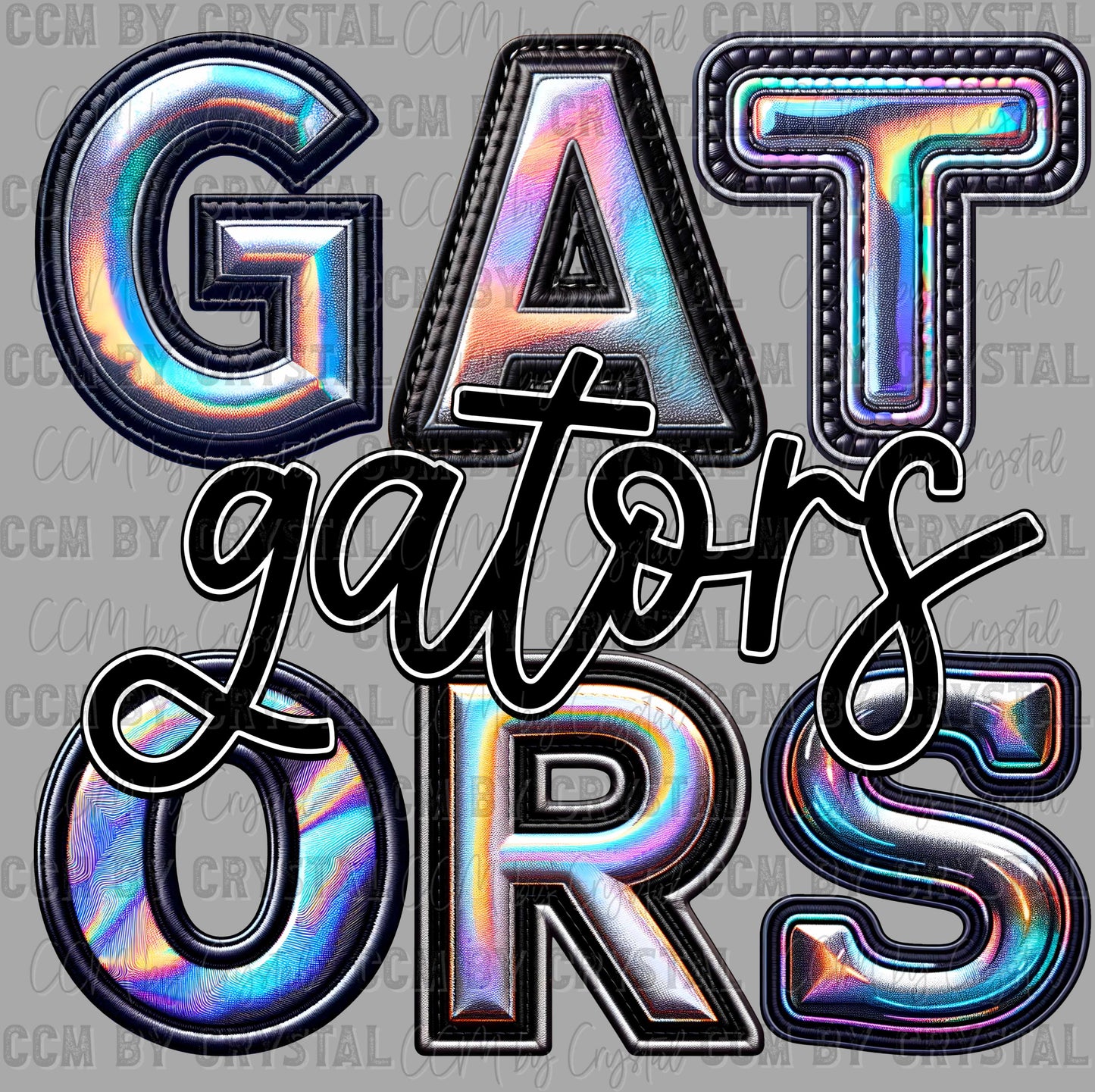 Gators Mascot Ready to Press Transfer DTF Transfer Sublimation Transfer