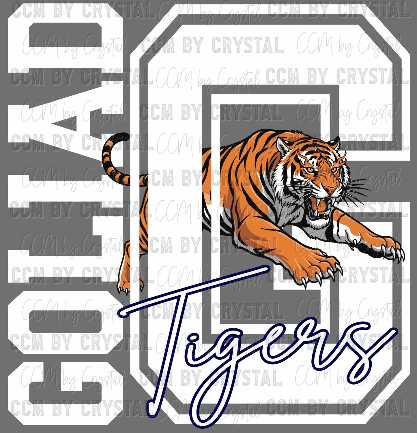 G Goliad Tigers Ready to Press Instant Peel DTF Transfers