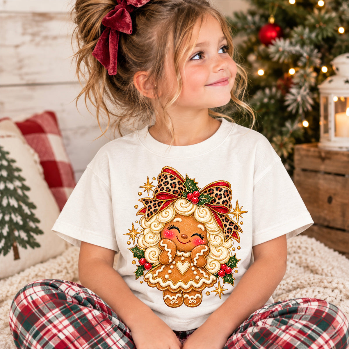 Girl Gingerbread Christmas Ready to Press DTF Transfers Sublimation Transfers