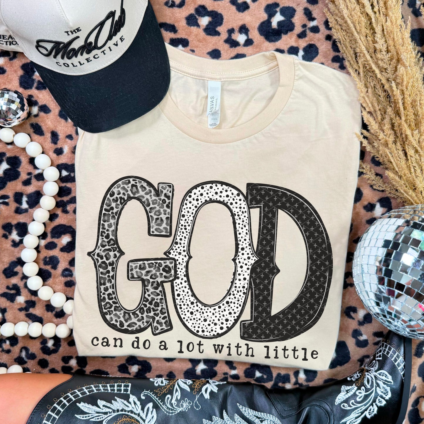 God Can Do a Lot with Little Ready to Press Instant Peel DTF Transfers Sublimation Transfers