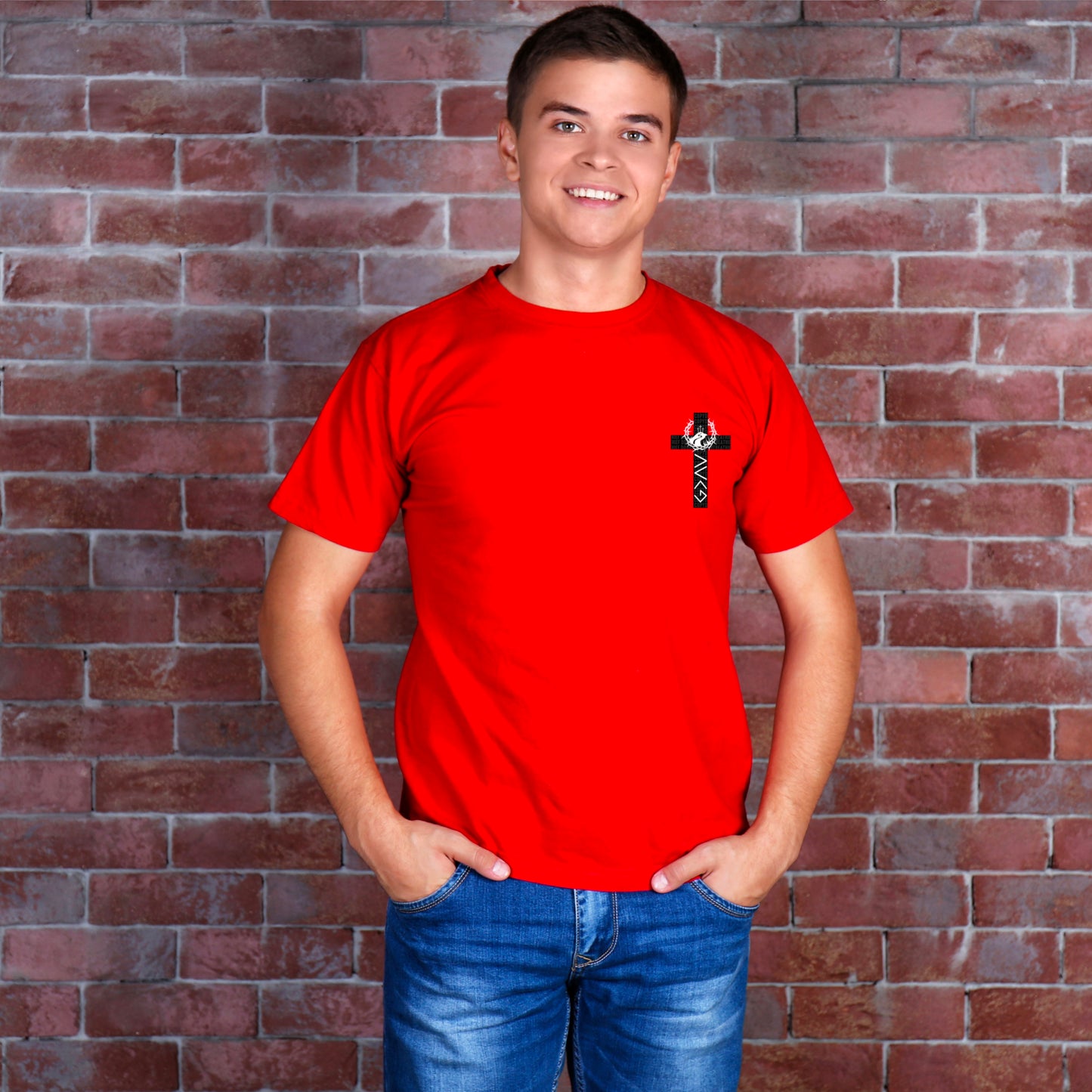 God is Greater than the Highs and Lows Cross Christian Faith Pocket Ready to Press Transfer DTF Transfer Sublimation Transfer