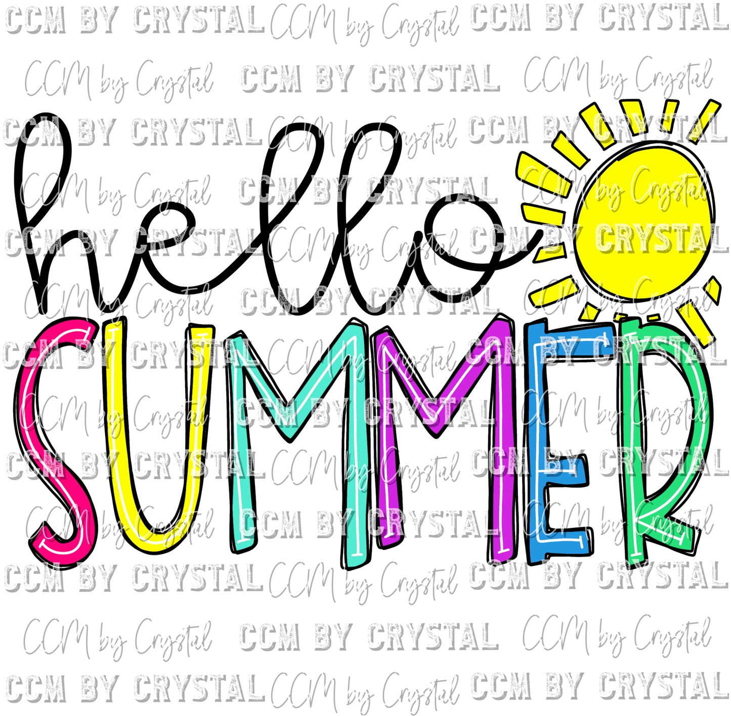 Summer Vibes Ready to Press Transfer