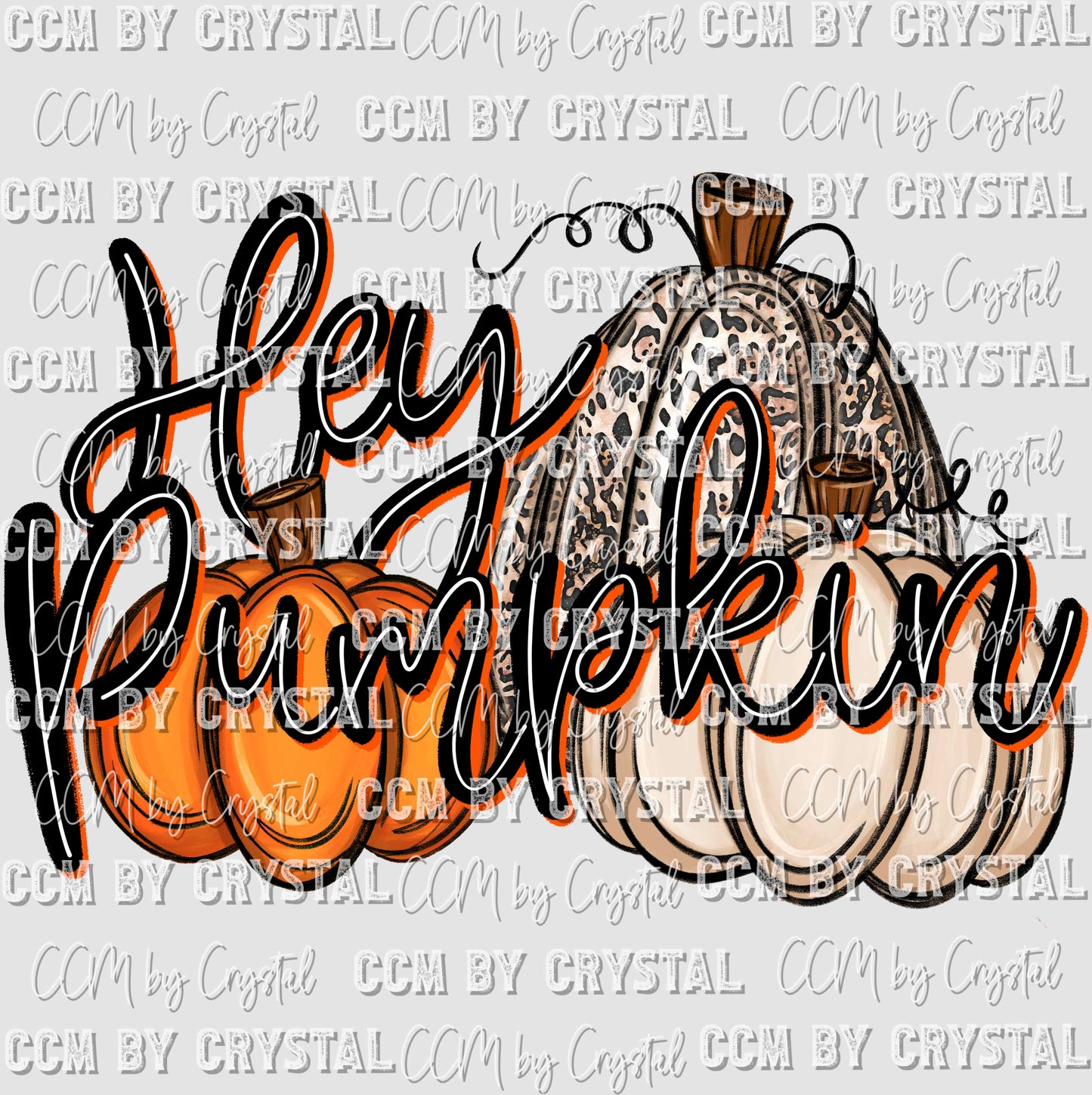 Hey Pumpkin Fall Days of School Ready to Press Transfer