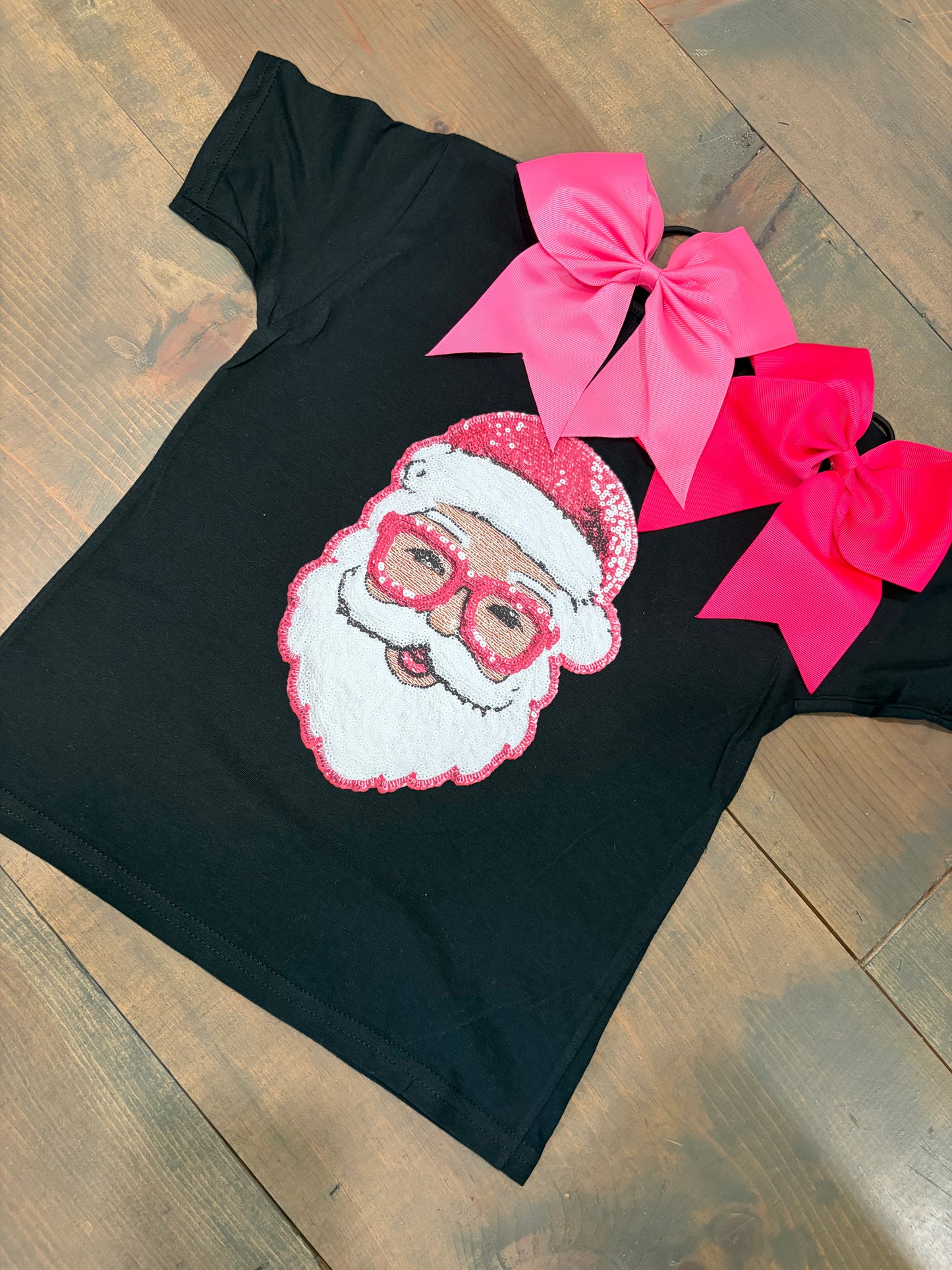 Santa Pink Glasses Trucker Hat Christmas T Shirt, Long Sleeve, Sweatshirt