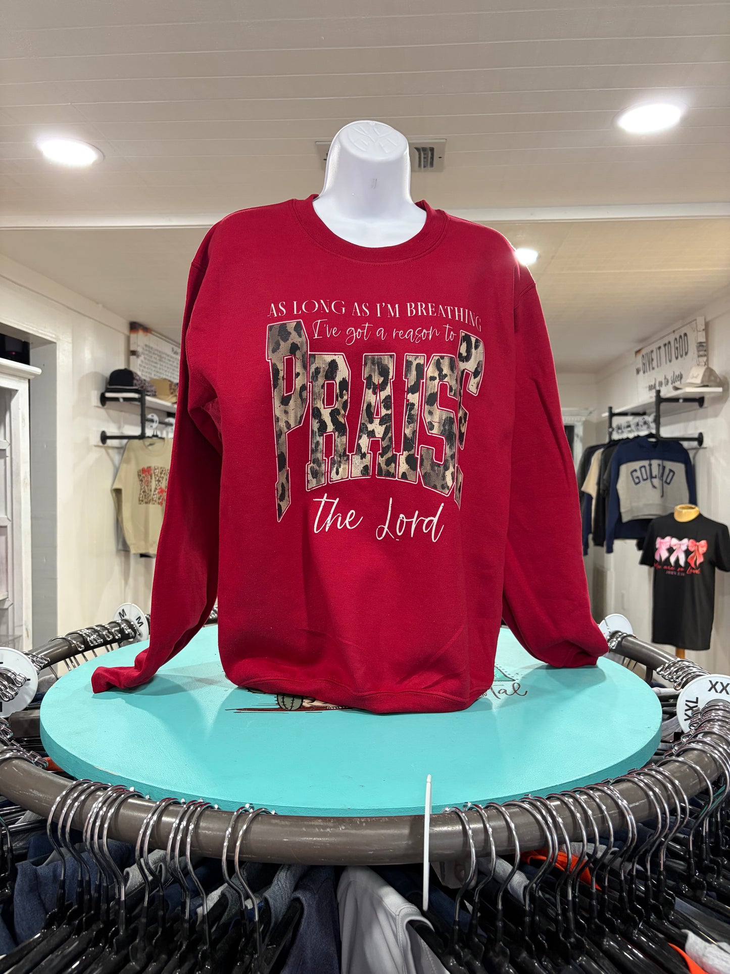 Praise Jesus Leopard T Shirt, Long Sleeve, Sweatshirt
