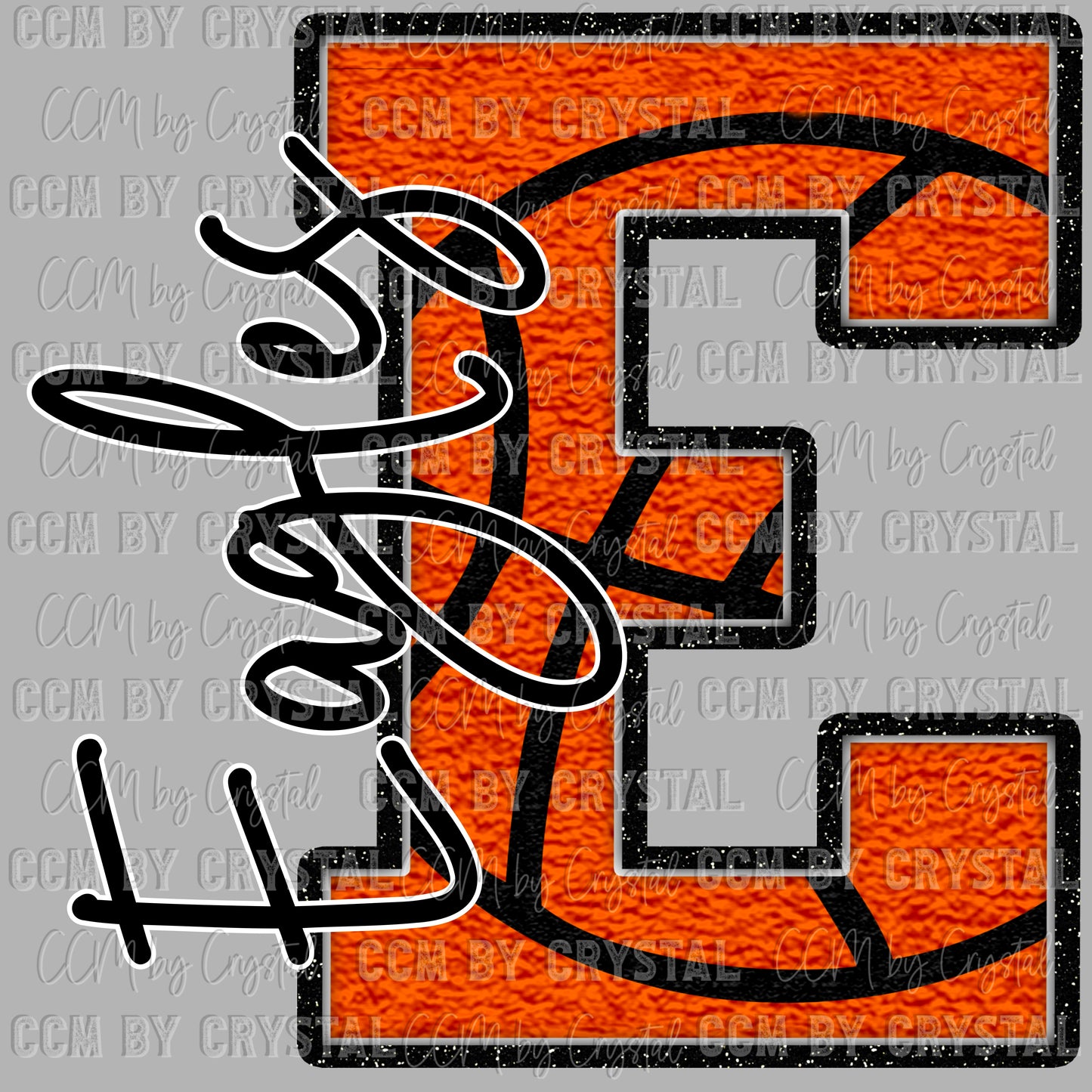 E Eagles Basketball Ready To Press Transfer DTF Sublimation