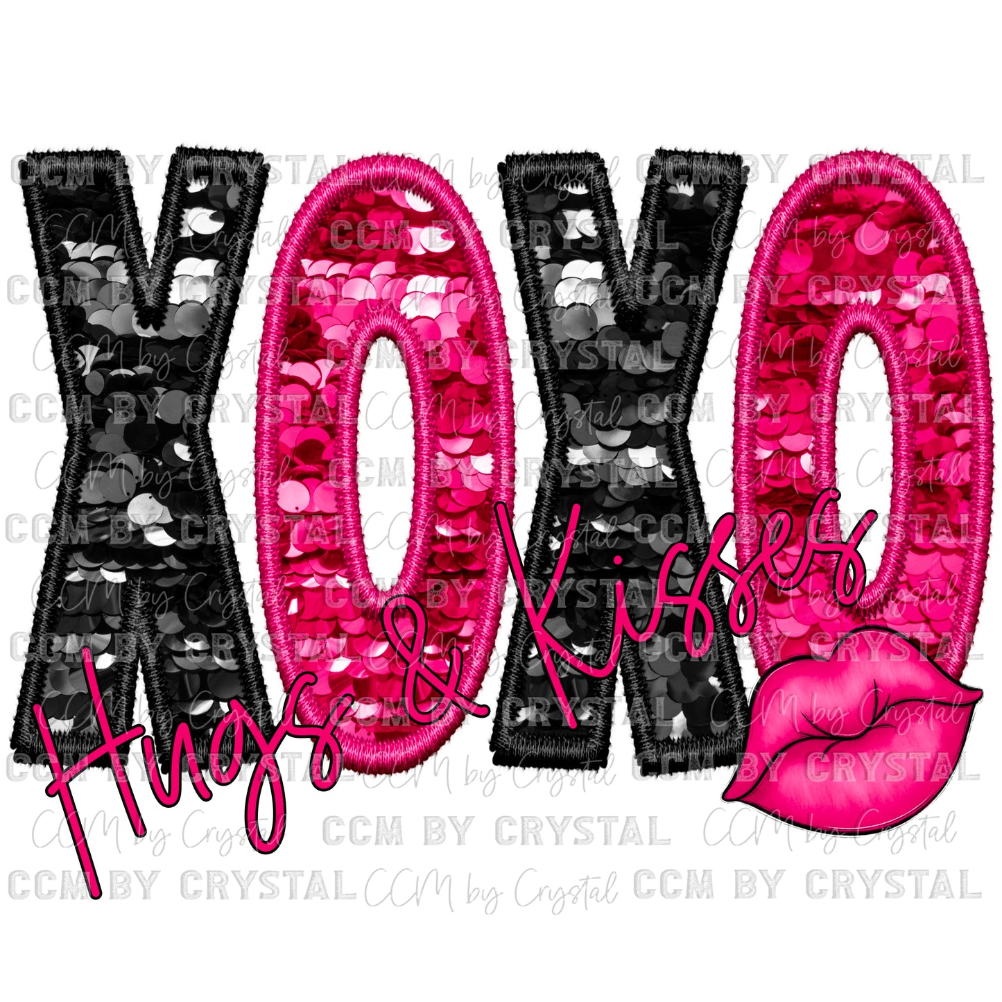 XOXO Hugs and Valentine’s Day Ready to Press Transfer DTF Transfer Sublimation Transfer