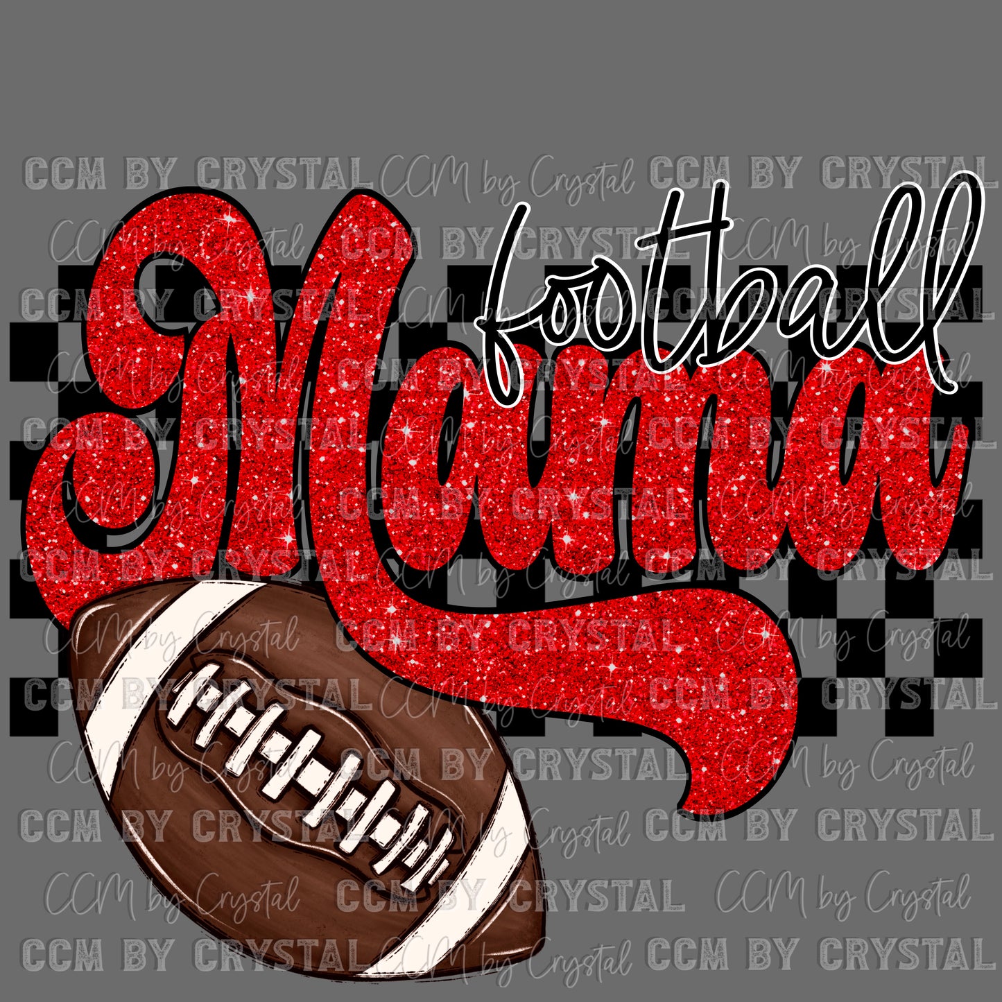 Football Mama Ready to Press Transfer DTF Transfer Sublimation Transfer