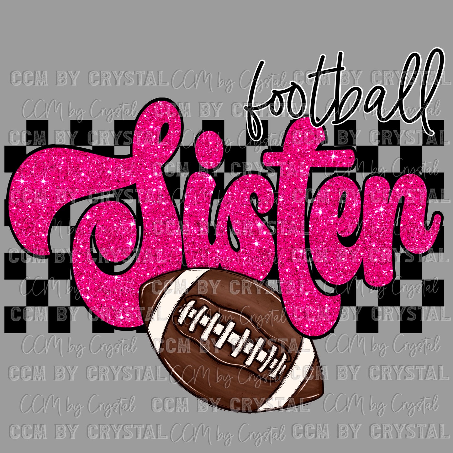Football Sister Ready to Press Transfer DTF Transfer Sublimation Transfer