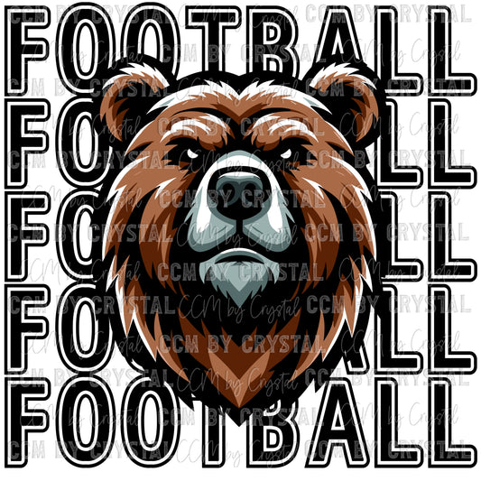 Bears Football Ready to Press Transfer DTF Transfer Sublimation Transfer