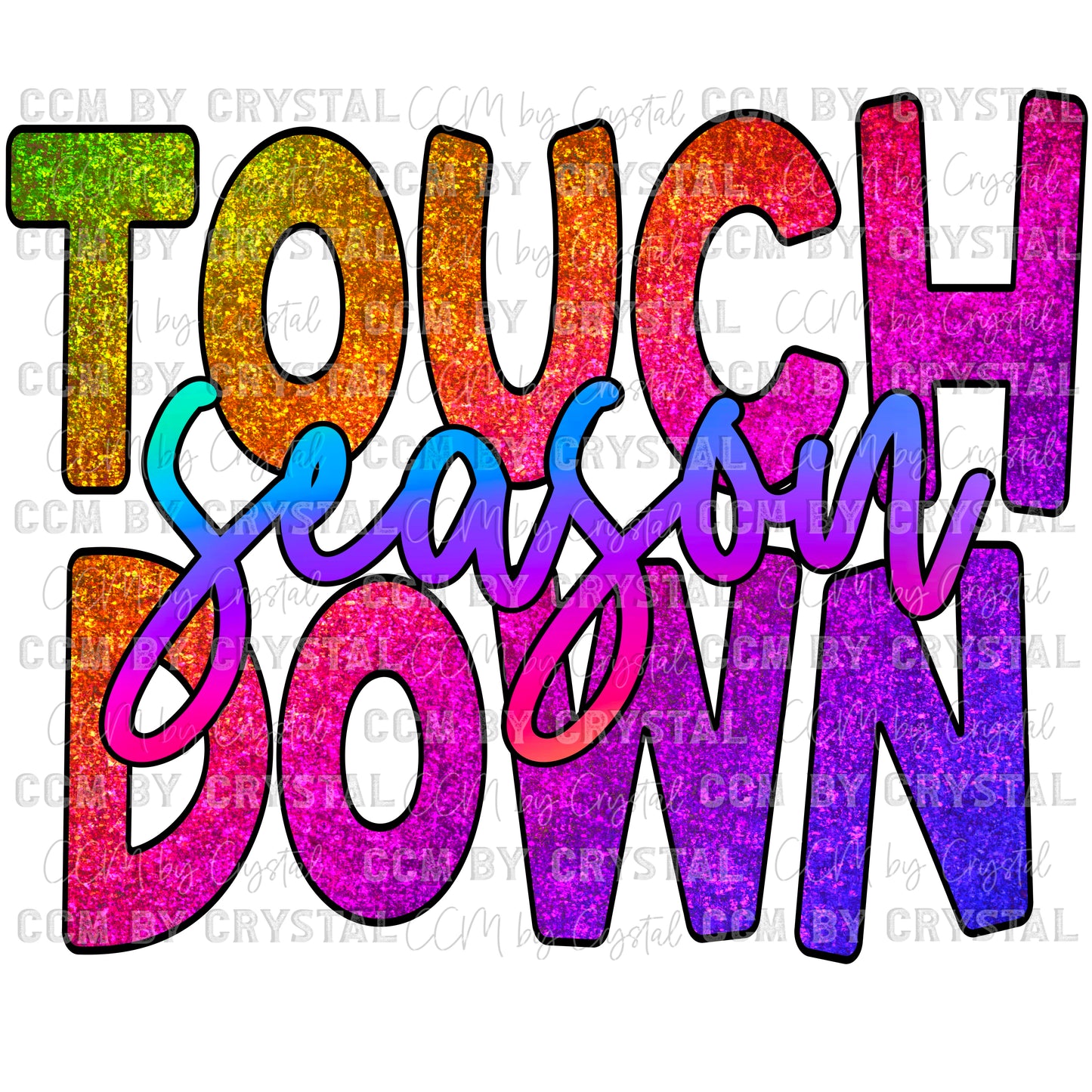 Touchdown Season Ready to Press Transfer DTF Transfer Sublimation Transfer