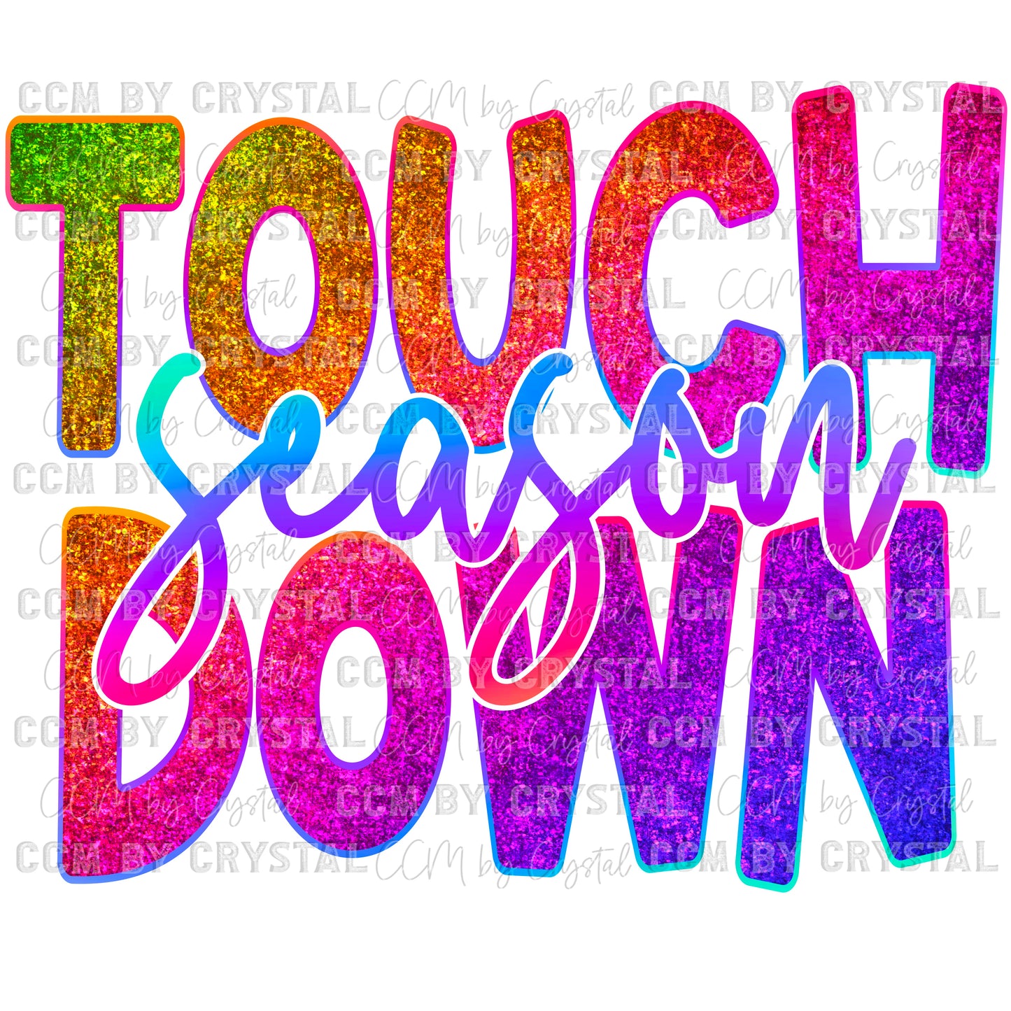 Touchdown Season Ready to Press Transfer DTF Transfer Sublimation Transfer