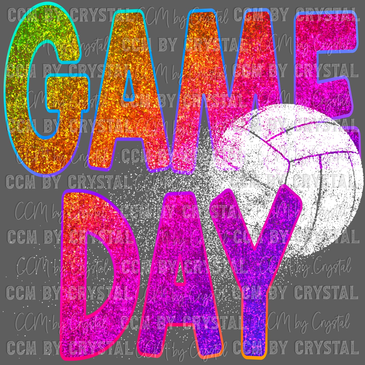 Game Day Volleyball Ready to Press Transfer DTF Transfer Sublimation Transfer