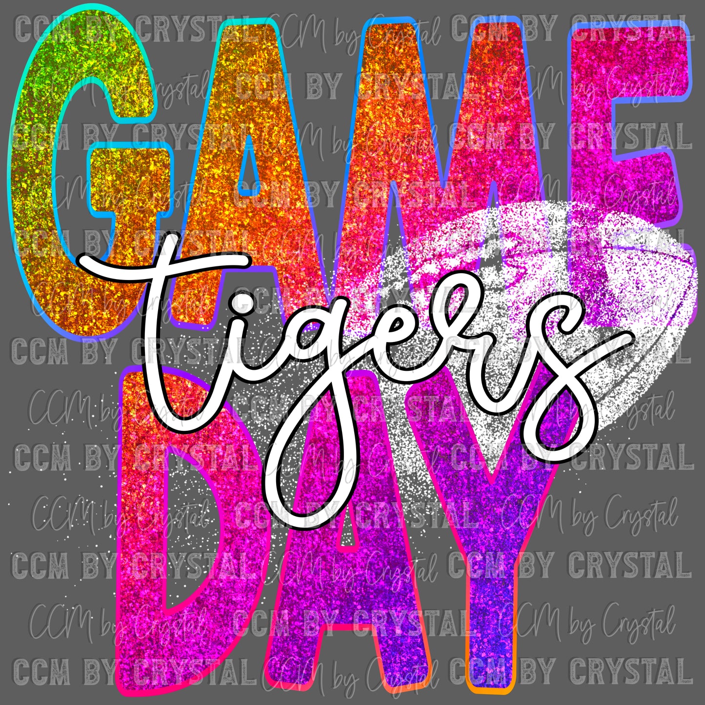 Game Day Tigers Football Ready to Press Transfer DTF Transfer