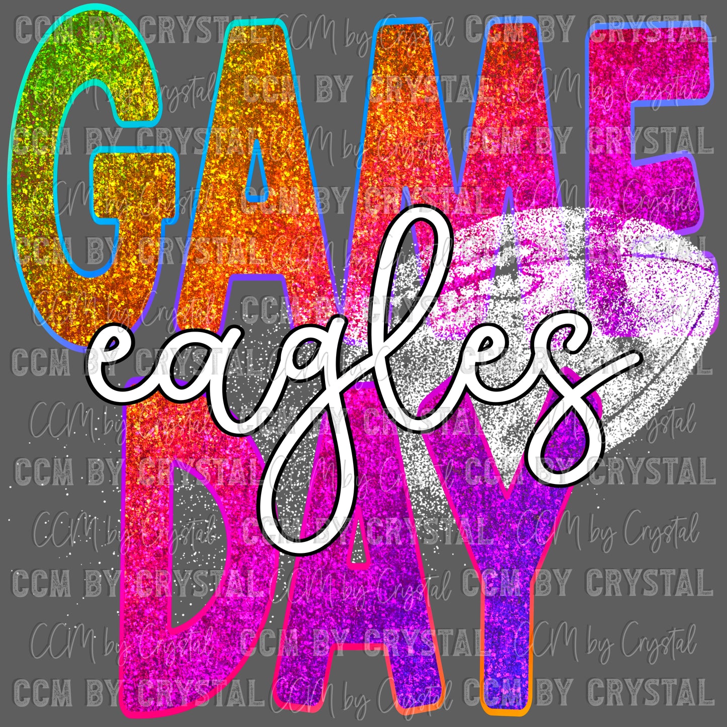 Game Day Eagles Football Ready to Press Transfer DTF Transfer