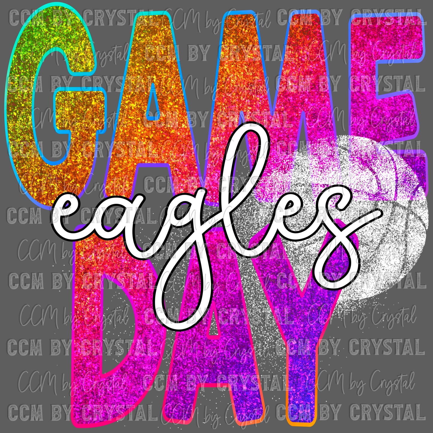 Game Day Eagles Basketball Ready to Press Transfer DTF Transfer