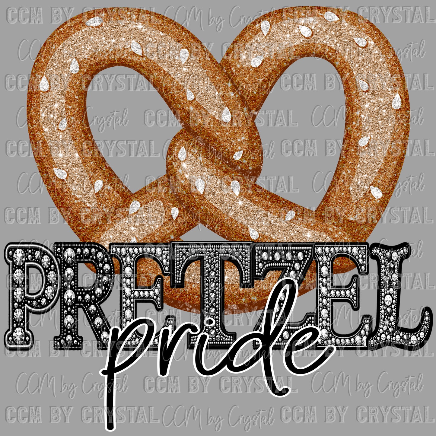 Pretzel Pride Mascot Ready to Press Transfer DTF Transfer Sublimation Transfer