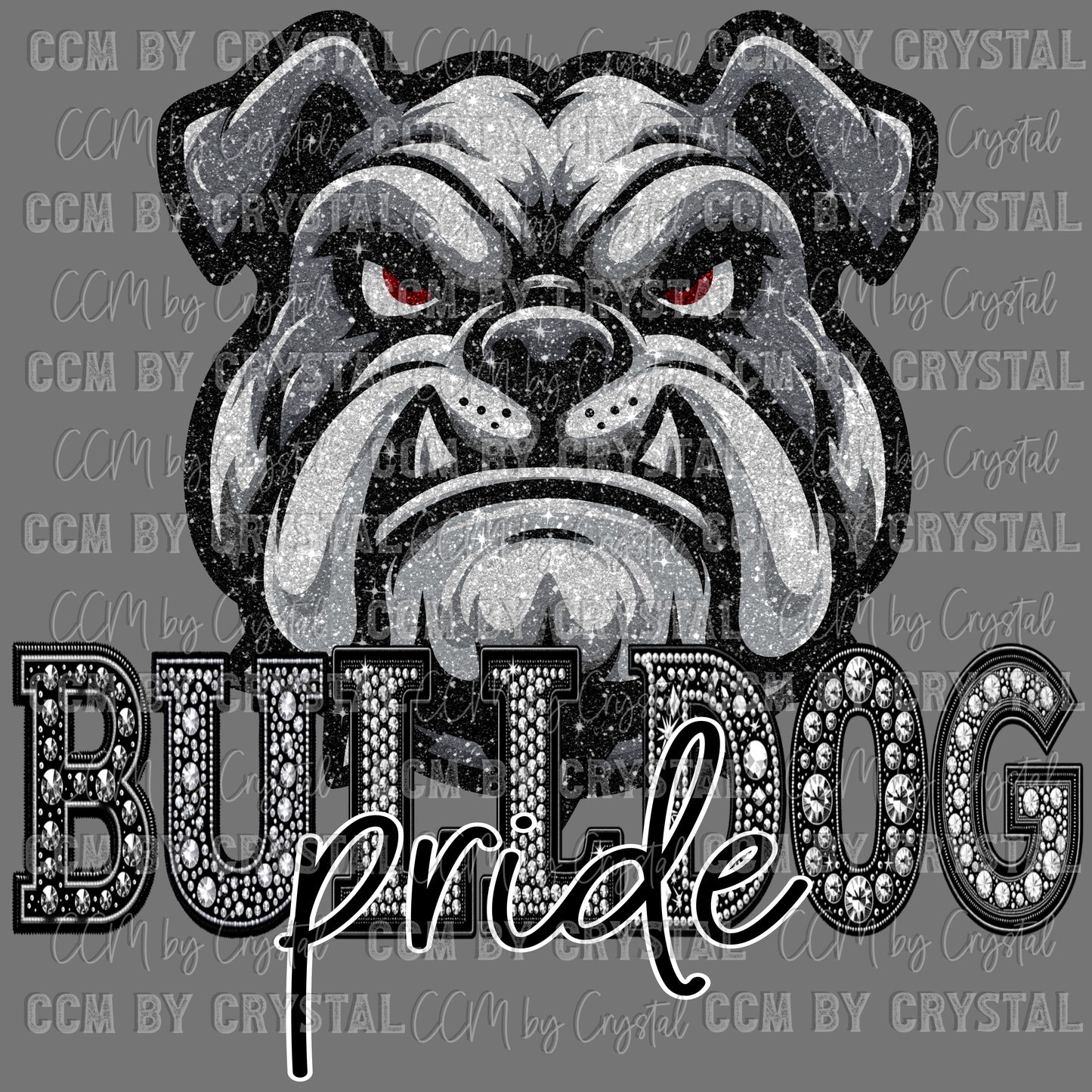 Bulldog Pride Mascot Ready to Press Transfer DTF Transfer Sublimation Transfer